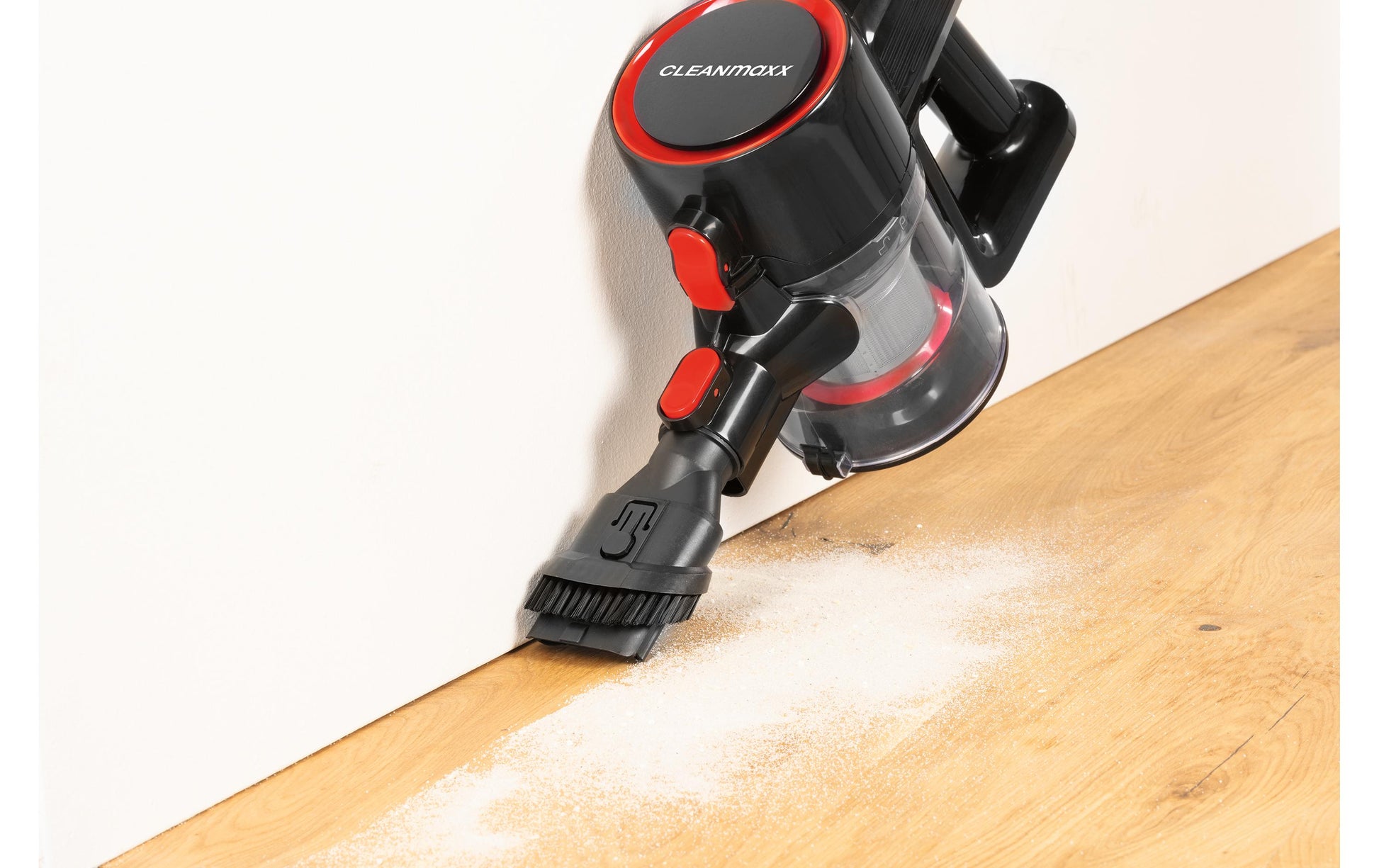 CLEANmaxx Akkustaubsauger – 0,8 l, Akkubetrieb, 2 Stufen, 22 V