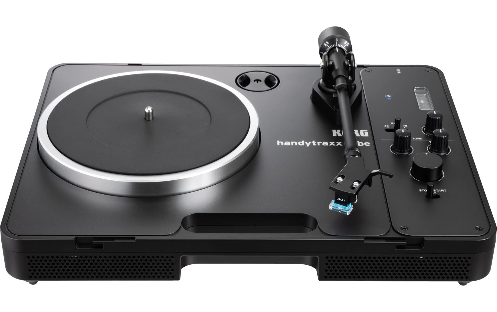 Korg Handytraxx Tube – Plattenspieler – Phono-Preamp, mit Lautsprecher – Schwarz