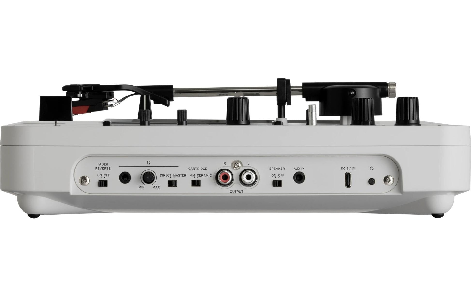 Korg handytraxx play – Plattenspieler – Portabel – mit Lautsprecher, Riemenantrieb, Phono-Preamp – Silber