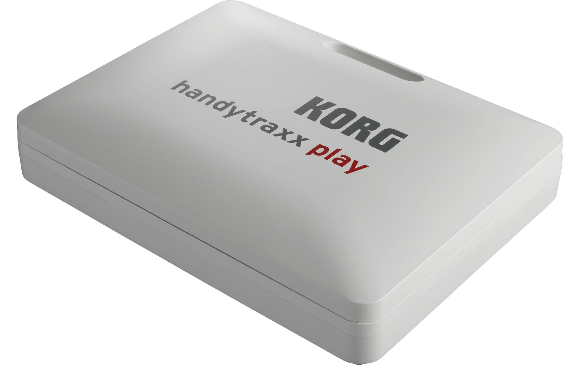 Korg handytraxx play – Plattenspieler – Portabel – mit Lautsprecher, Riemenantrieb, Phono-Preamp – Silber