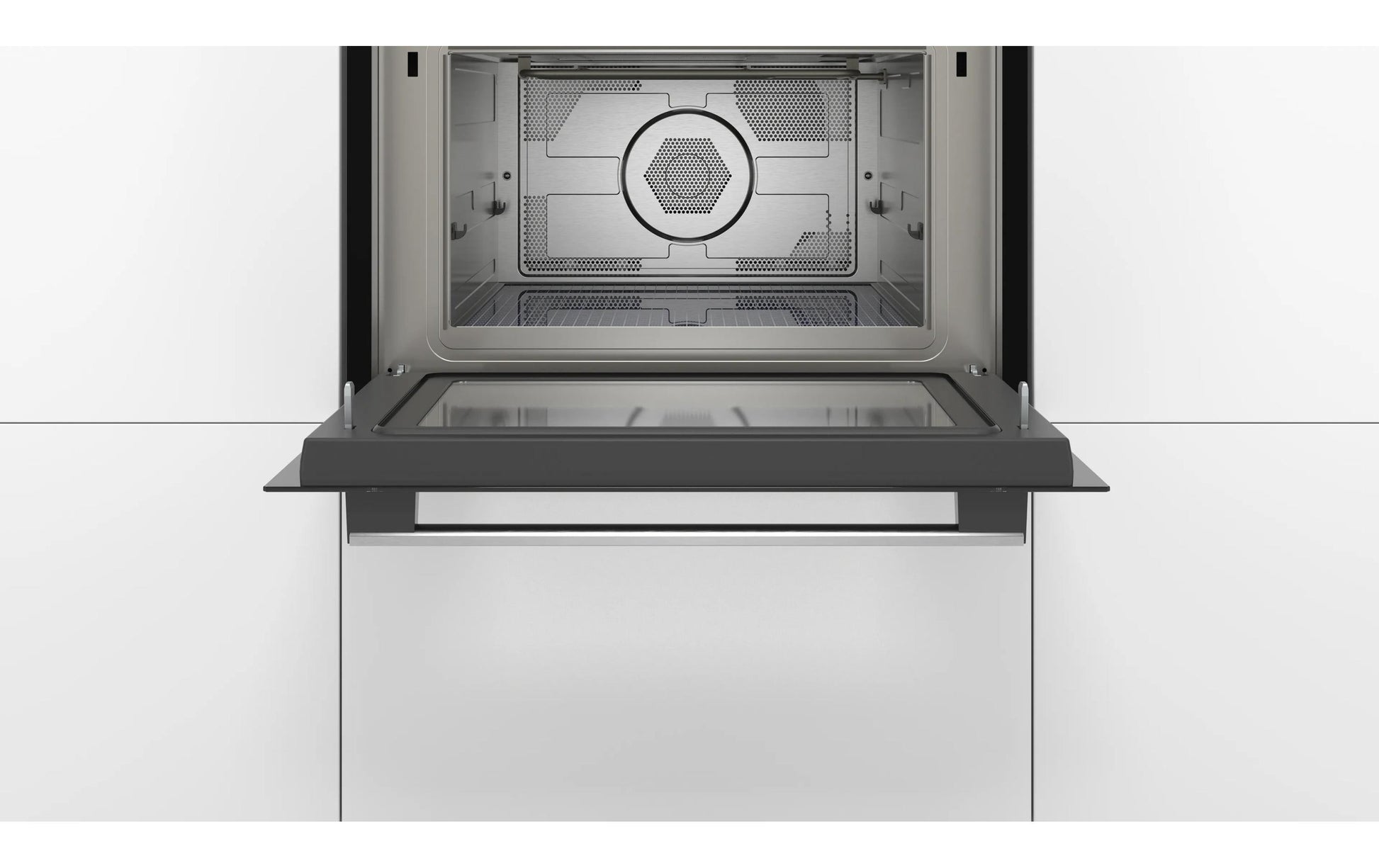 Bosch Einbau-Mikrowelle CMA585GS1 – 44 l, Grill & Heissluft, 900 W – Edelstahl