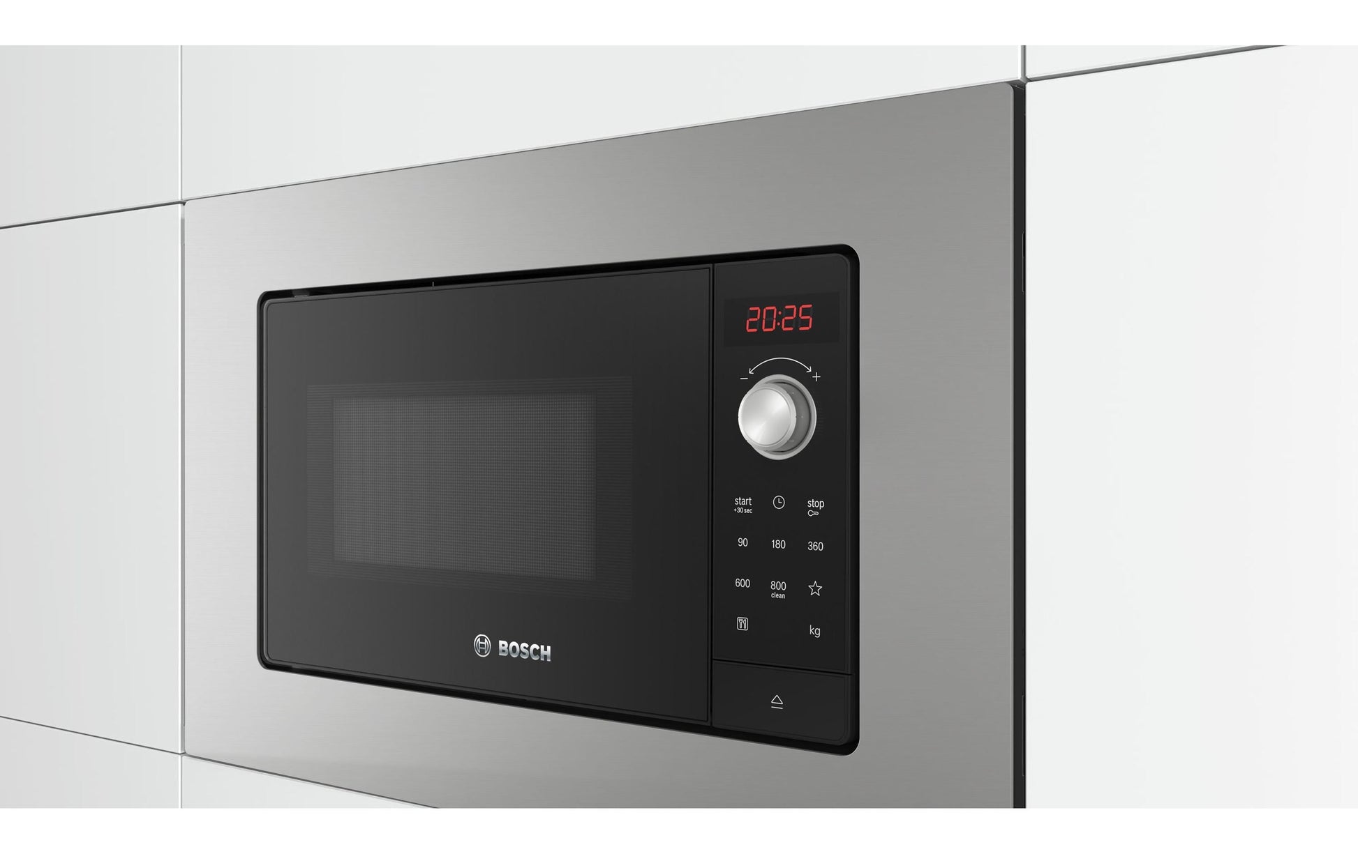 Bosch Einbau-Mikrowelle BEL623MS3 – 20 l, Grill & Heissluft, 800 W – Edelstahl