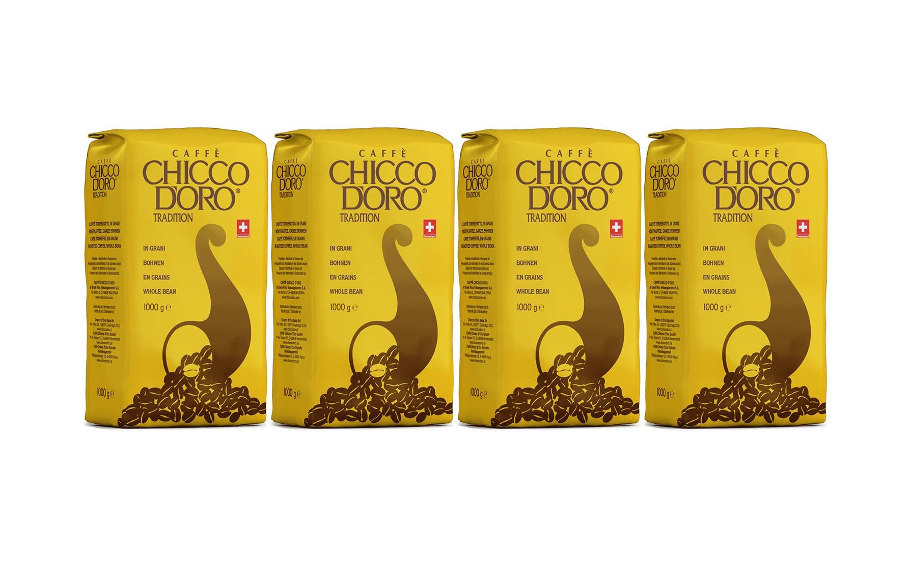 Chicco d'Oro Kaffeebohnen Tradition – 4 kg – Arabica