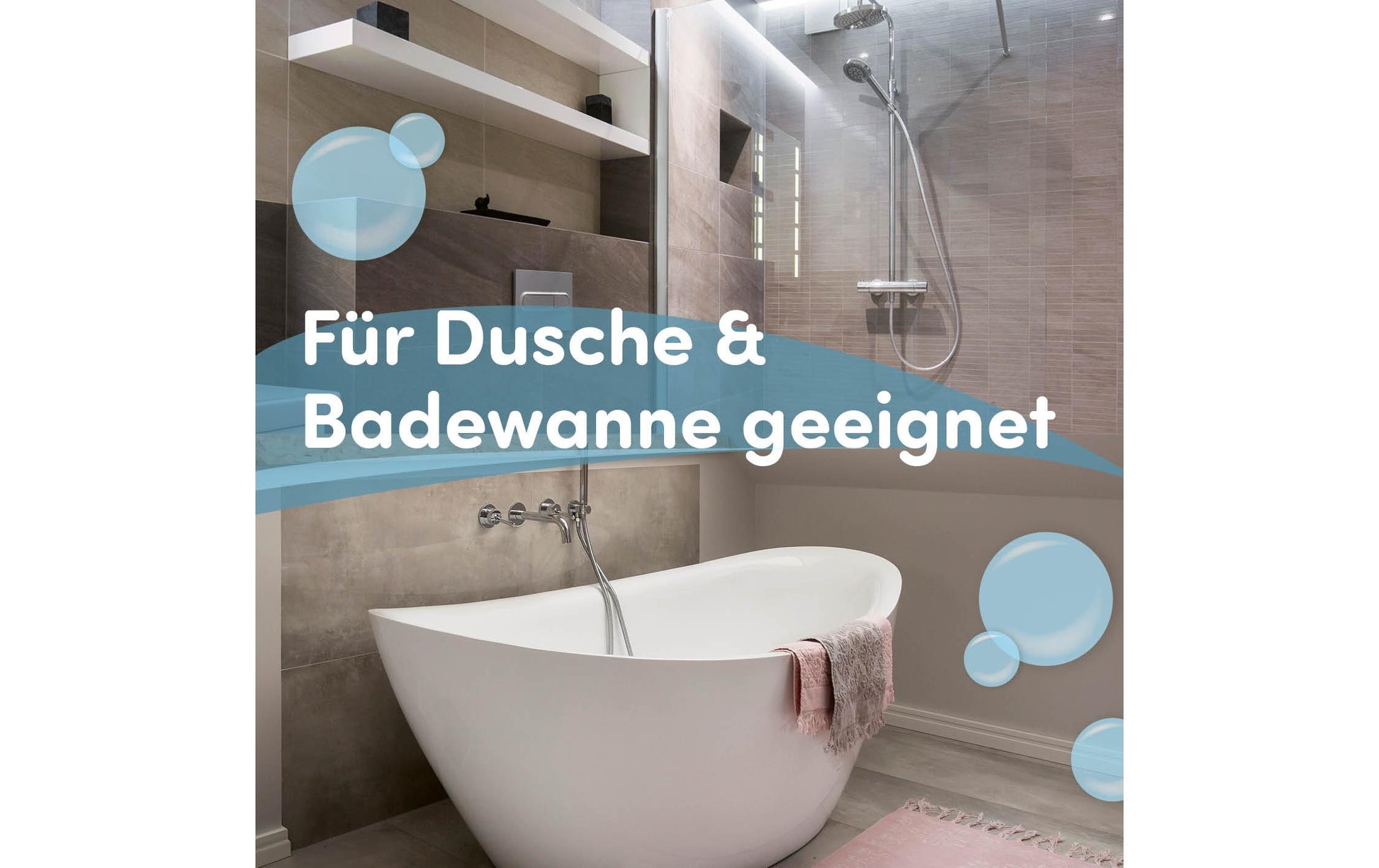 Fredis kinderdusche Fredis Duschschwamm Welt – 40×30 cm, ohne Bohren oder Schrauben, Eukalyptusgrün