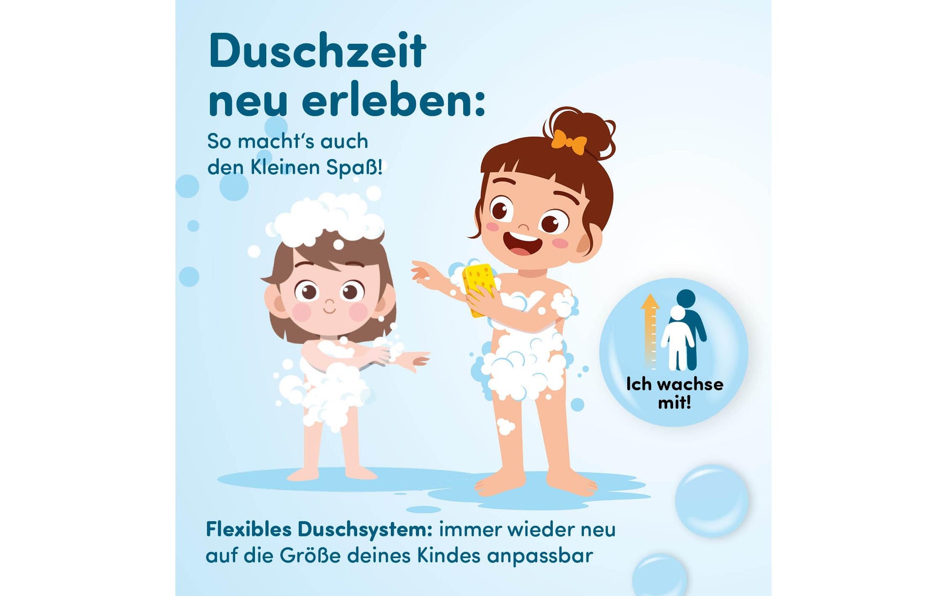 Fredis kinderdusche Fredis Waschlappen Meerjungfrau – 40×30 cm, Rosa