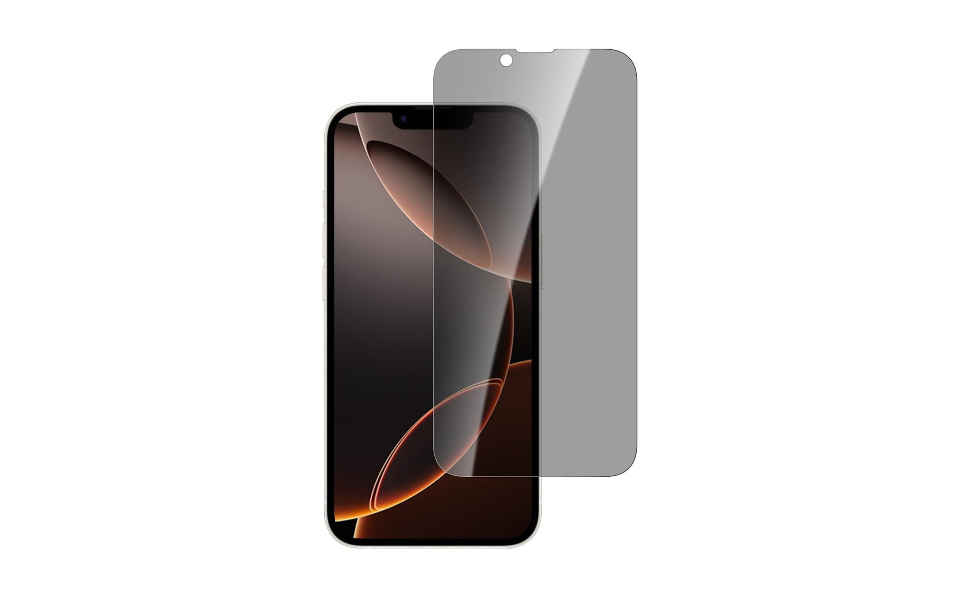 4smarts Privacy-Filter (Panzerglas), Case Friendly – für iPhone SE (4. Gen.) – mit Applikator