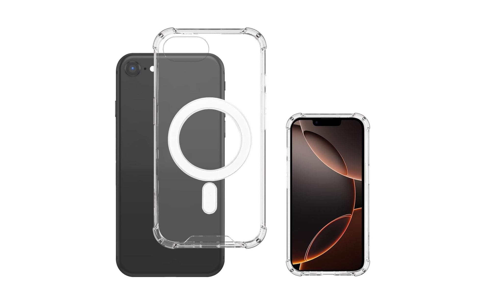 4smarts Ibiza – Backcover – für Apple iPhone 16 – MagSafe, PC+TPU, transparent