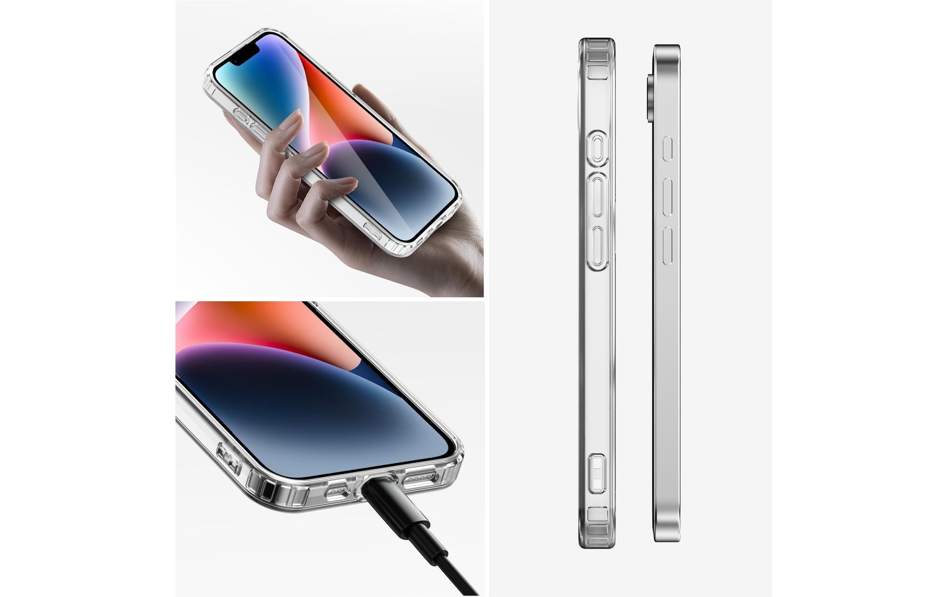 4smarts 360 Premium Protection Set Backcover – für Apple iPhone 16e, Glas+TPU, Transparent
