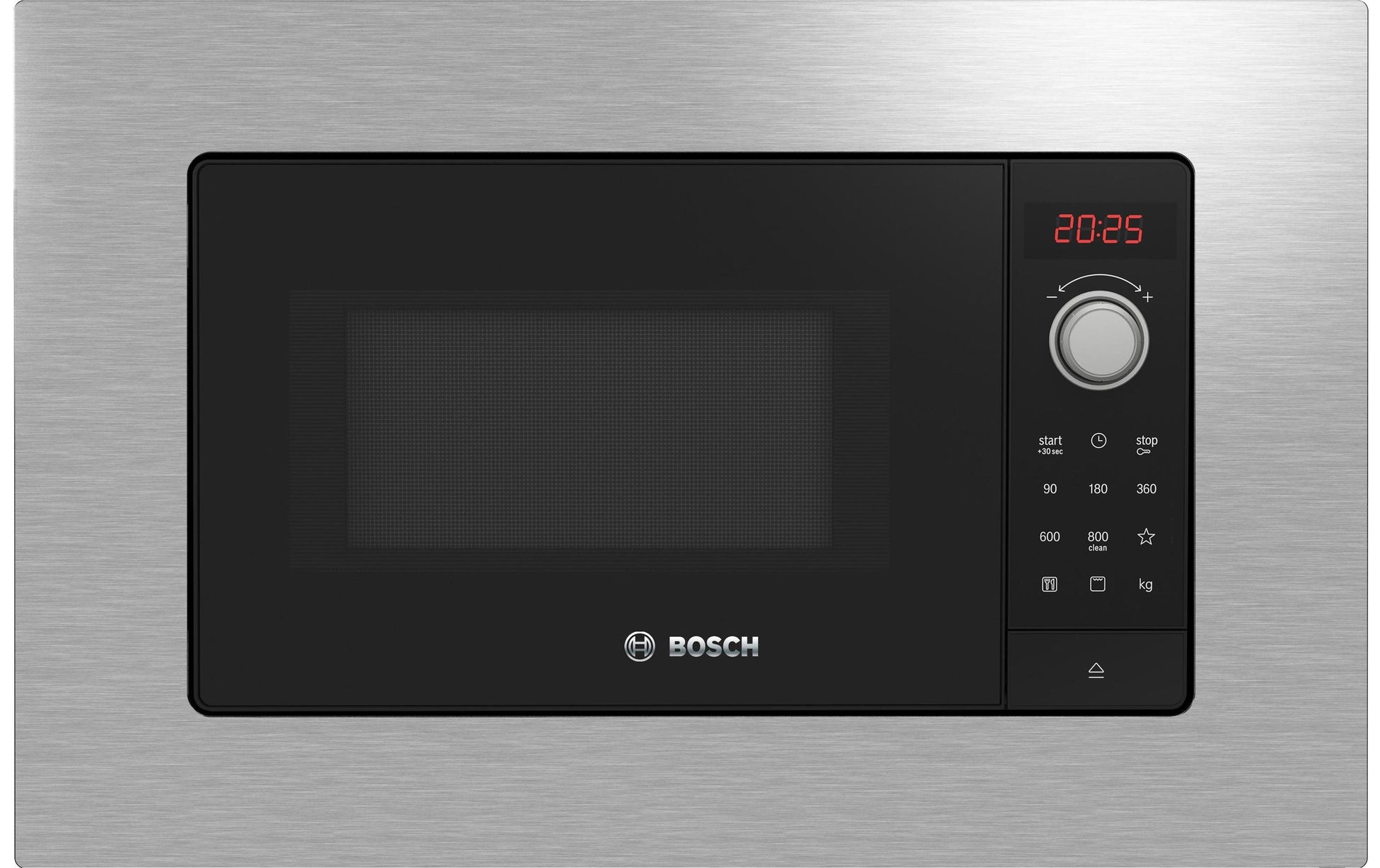 Bosch Einbau-Mikrowelle BEL623MS3 – 20 l, Grill & Heissluft, 800 W – Edelstahl