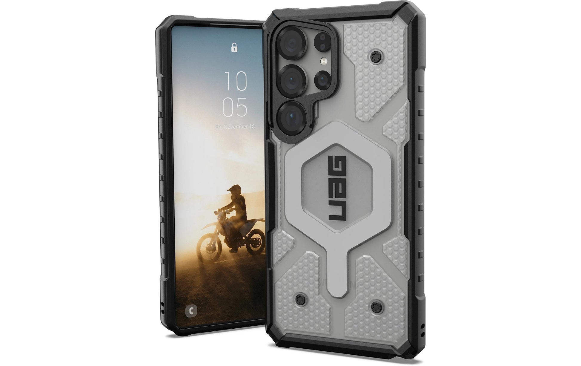 Urban Armor Gear Backcover – für Samsung Galaxy S25 Ultra – silber – TPU – MagSafe-kompatibel