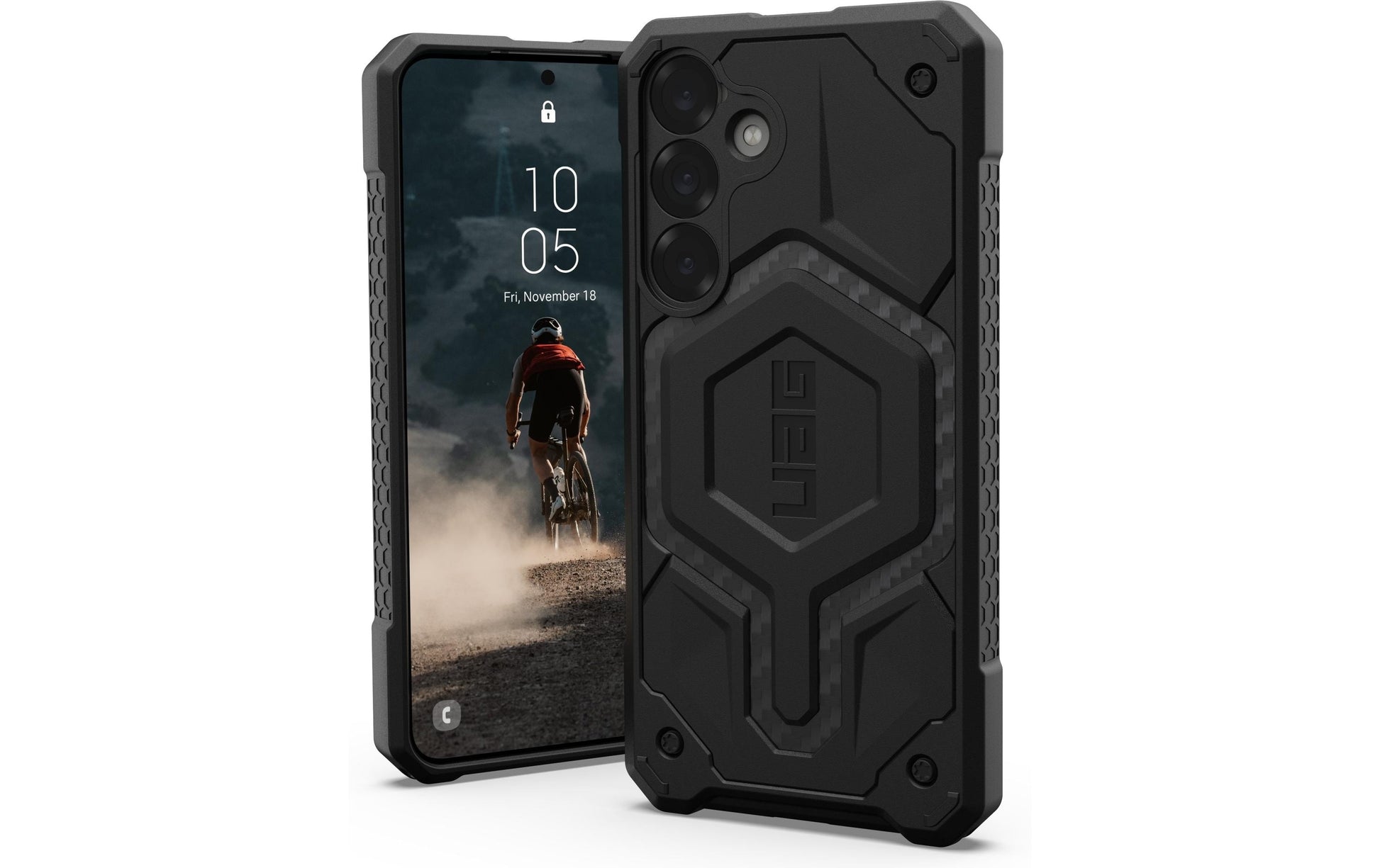 Urban Armor Gear UAG – Monarch Pro Backcover – für Samsung Galaxy S25+ – Carbon – PC – MagSafe-kompatibel