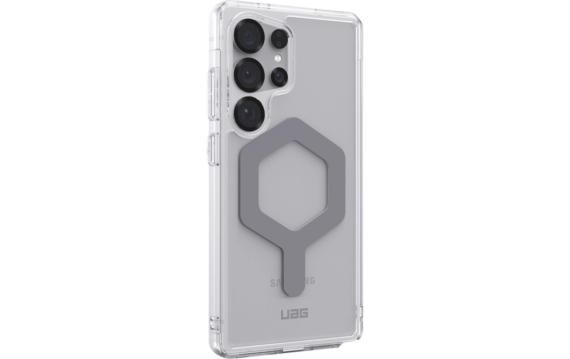 Urban Armor Gear UAG Plyo Pro – Rückcover – für Samsung Galaxy S25 Ultra, TPU, Silber/Transparent, bis 4,8 m sturzsicher