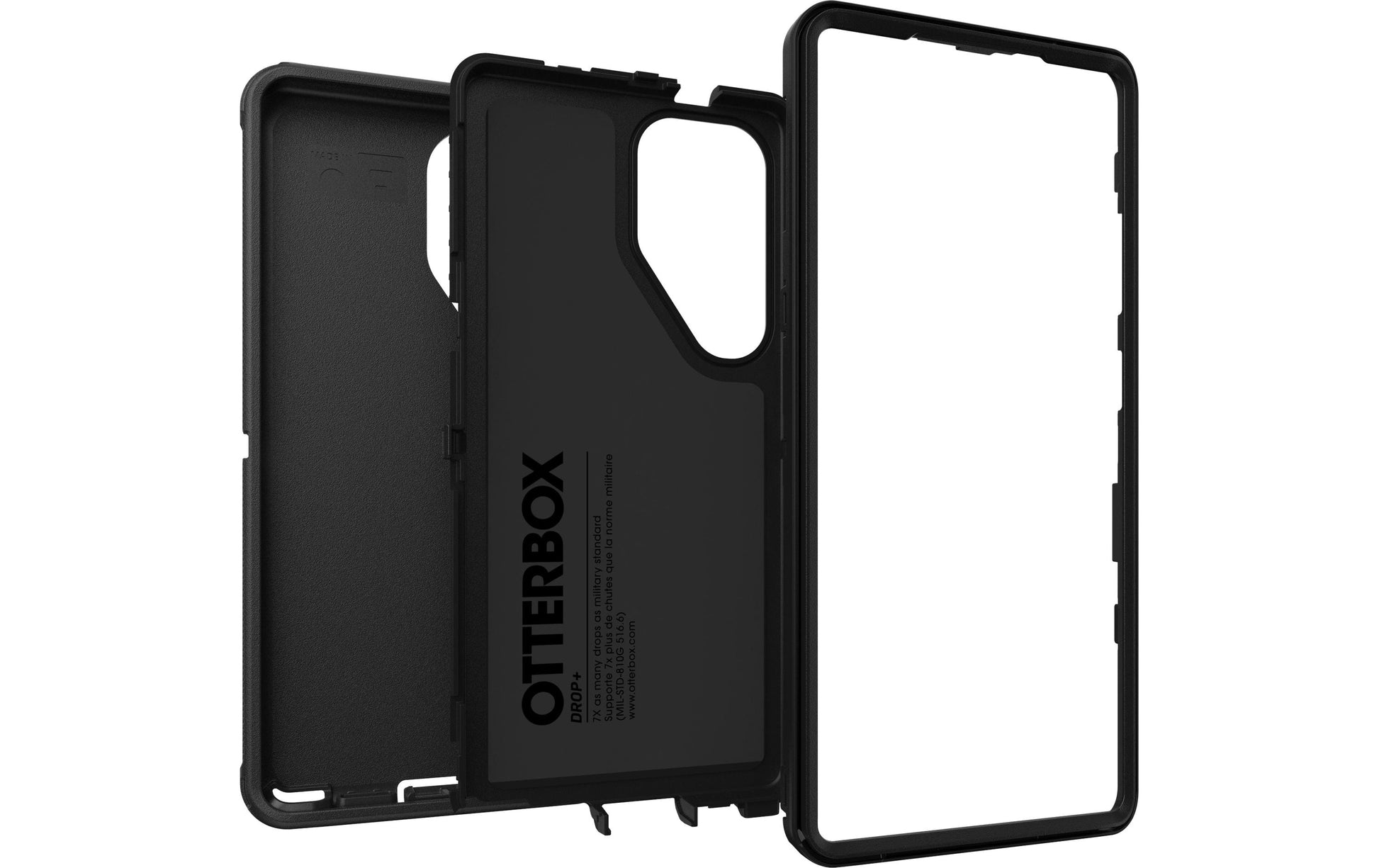 OtterBox Defender Rugged-Case – für Samsung Galaxy S25 Ultra, Kunststoff, Schwarz