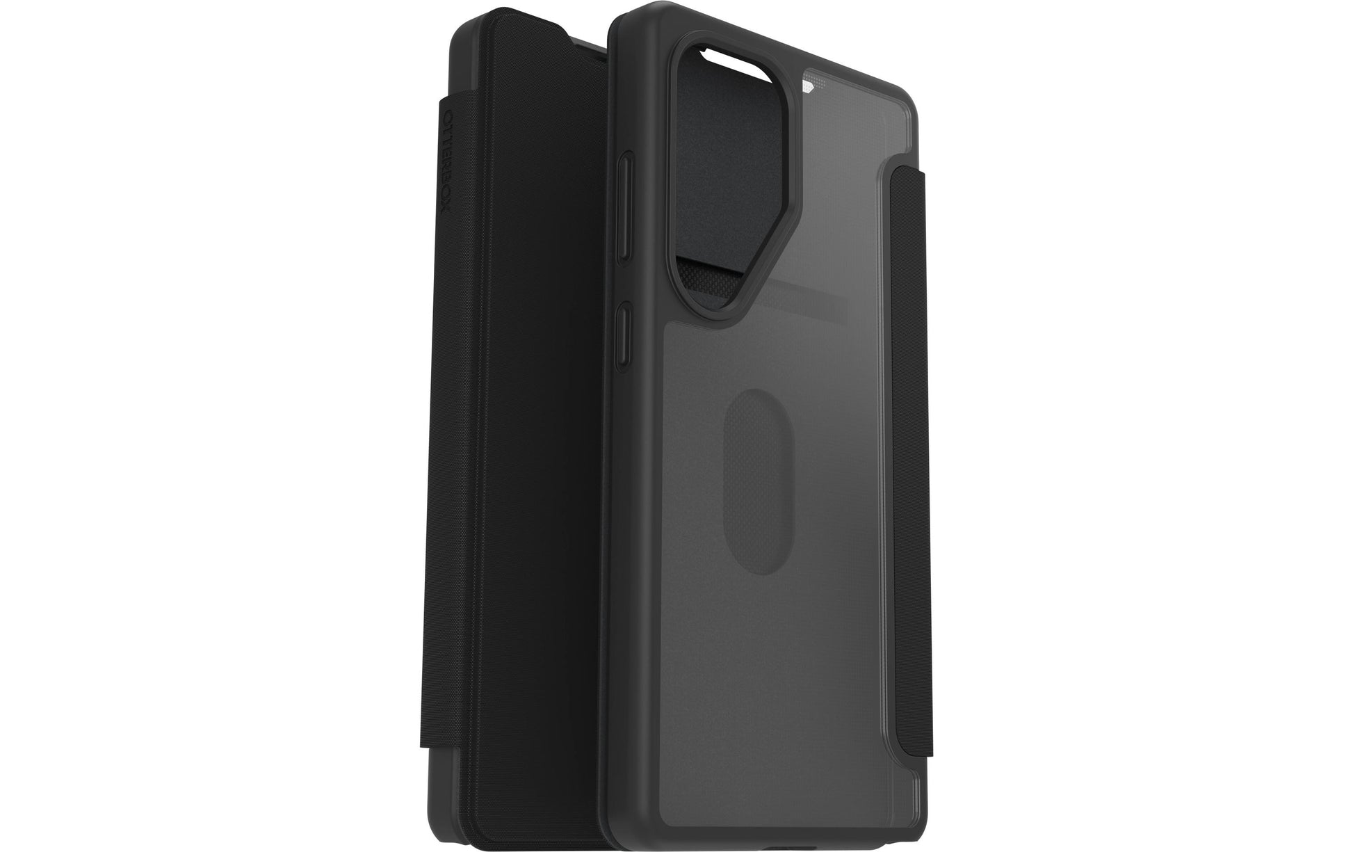 OtterBox Booklet-Hülle React Folio – für Samsung Galaxy S25 Ultra – schwarz – mit Kartenfach