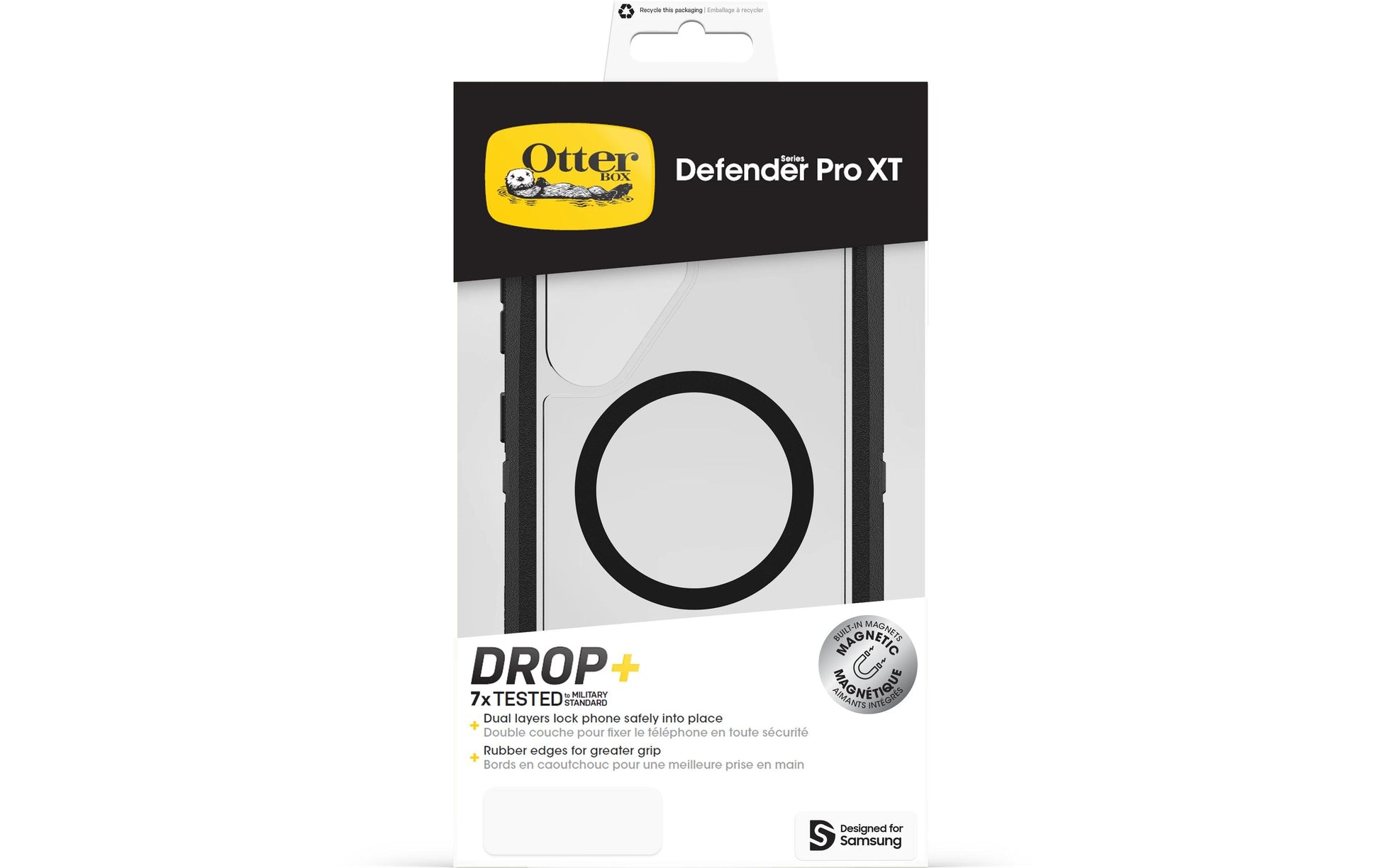 OtterBox Defender XT Robusthülle – für Samsung Galaxy S25 Ultra, Kunststoff, Schwarz, staubgeschützt