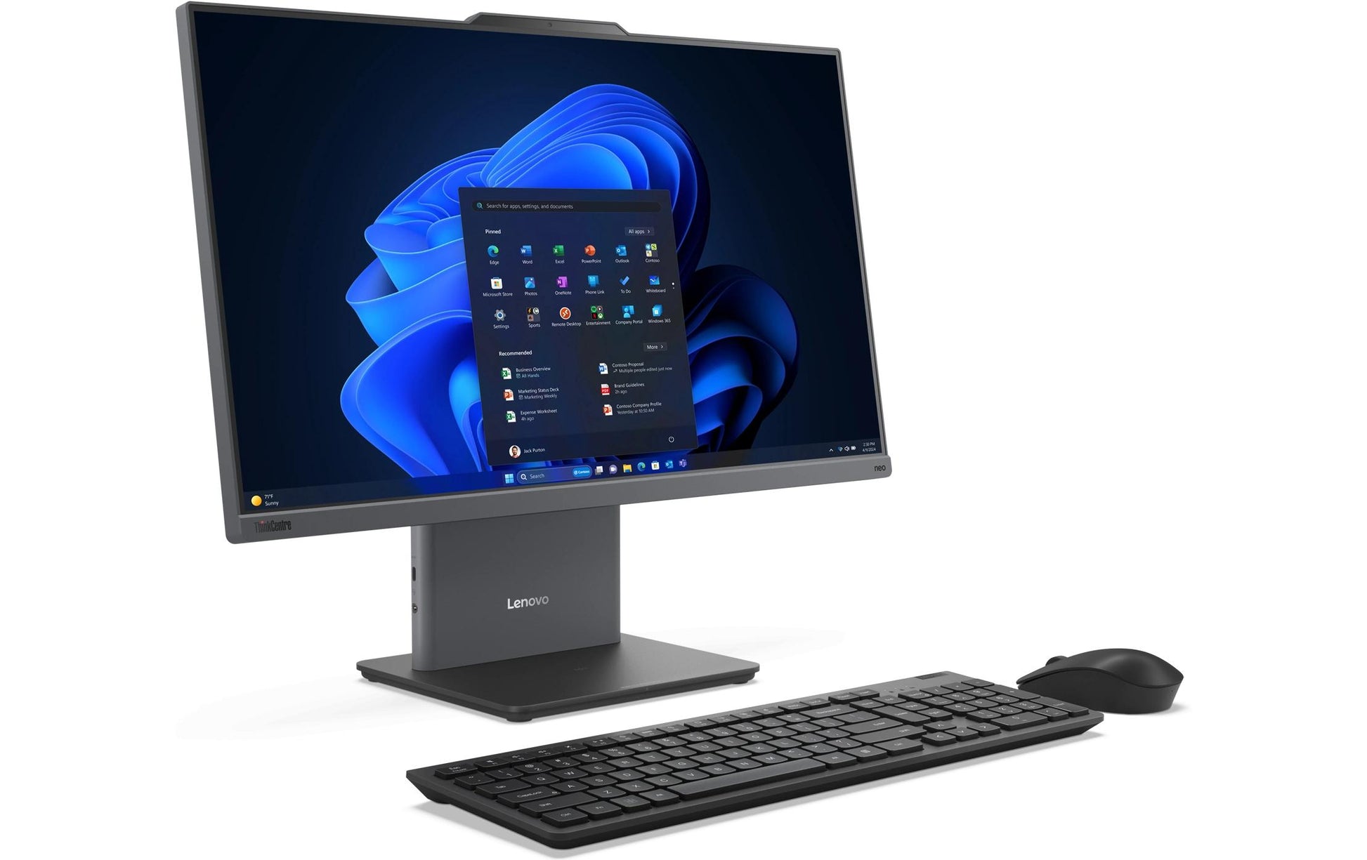 Lenovo ThinkCentre neo 50a 24 Gen 5 – Intel Core 7 240H, 23,8", 16 GB, 1 TB, Windows 11 Pro