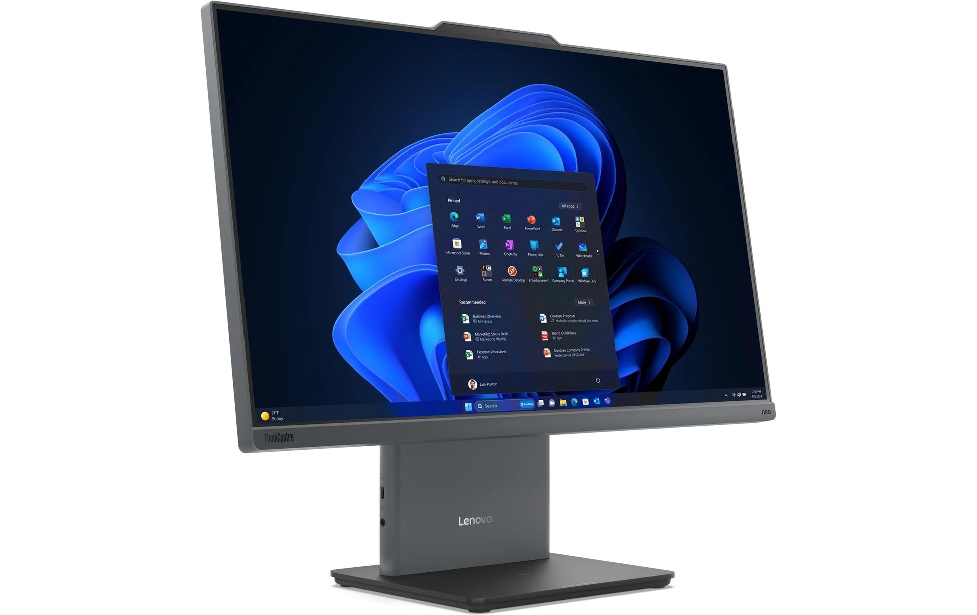 Lenovo ThinkCentre neo 50a 24 Gen 5 – Intel Core 7 240H, 23,8", 16 GB, 1 TB, Windows 11 Pro