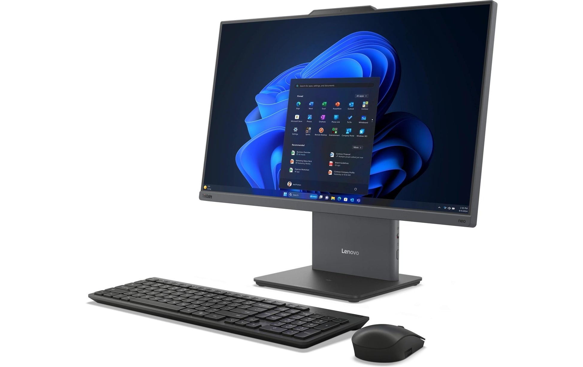 Lenovo ThinkCentre neo 50a 24 Gen 5 – Intel Core 7 240H, 23,8", 16 GB, 1 TB, Windows 11 Pro