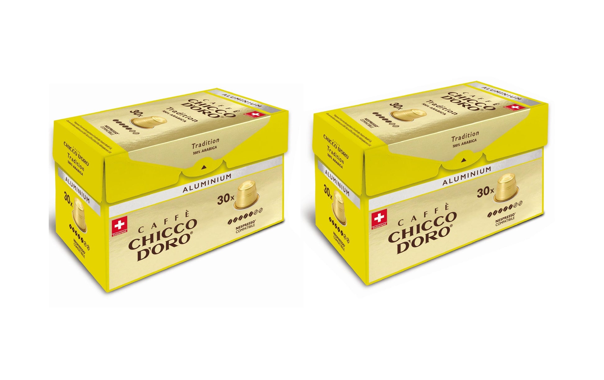 Chicco d'oro Tradition – Kapseln für Nespresso – Café Crème, 60 Kapseln