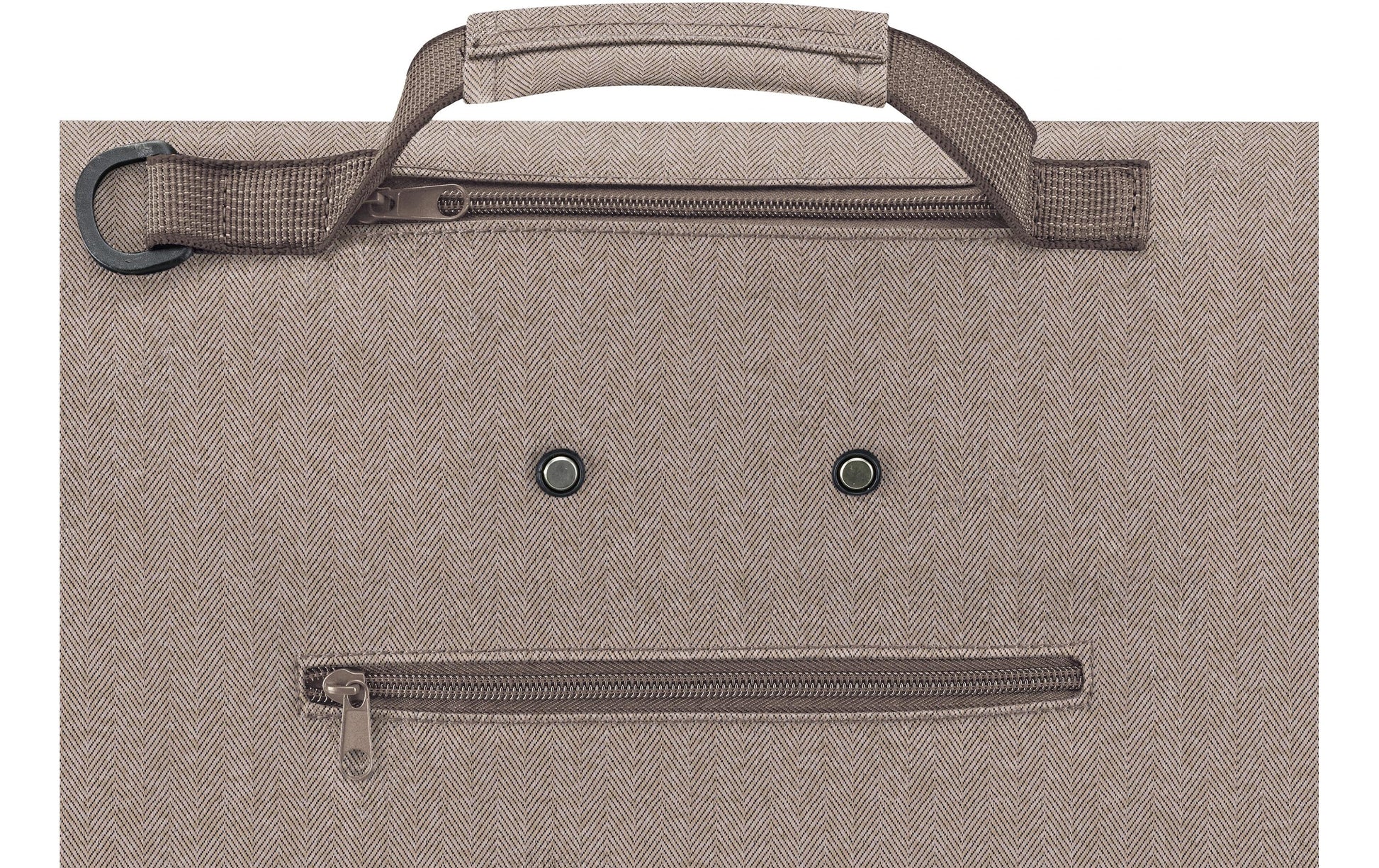 Reisenthel Stofftasche Polyester, Fischgrätmuster Mokka, 430×530×210 mm, mit 2 Rädern