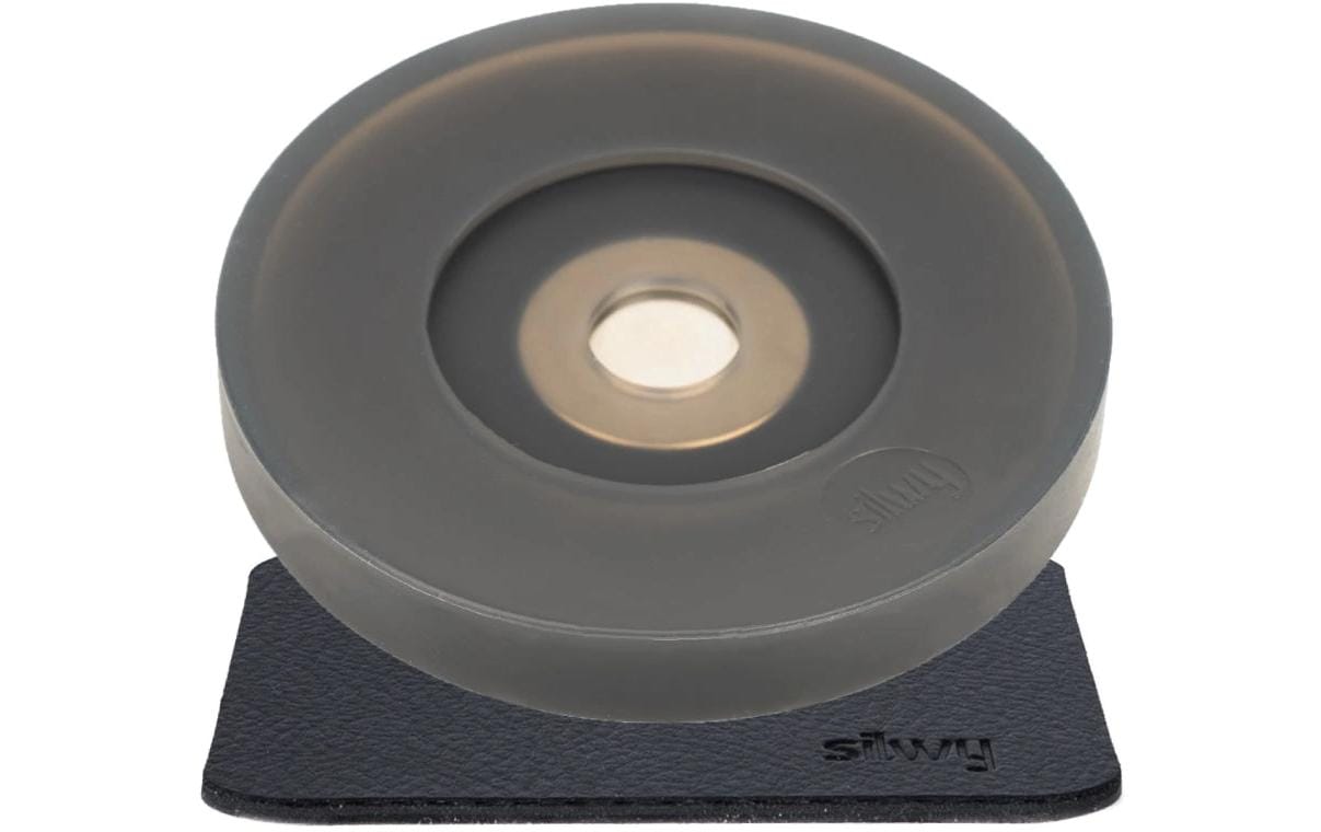 Silwy Magnet-Kondom – Ø 8,6 × 12 cm, Silikon, Schwarz, mit Haftmagnet, rutschfest, für Stielgläser