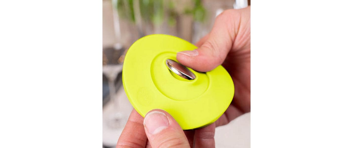 Silwy Gläserschutz (magnetisch) für Stielgläser, Ø 8,6 × 12 cm, Silikon, gelb