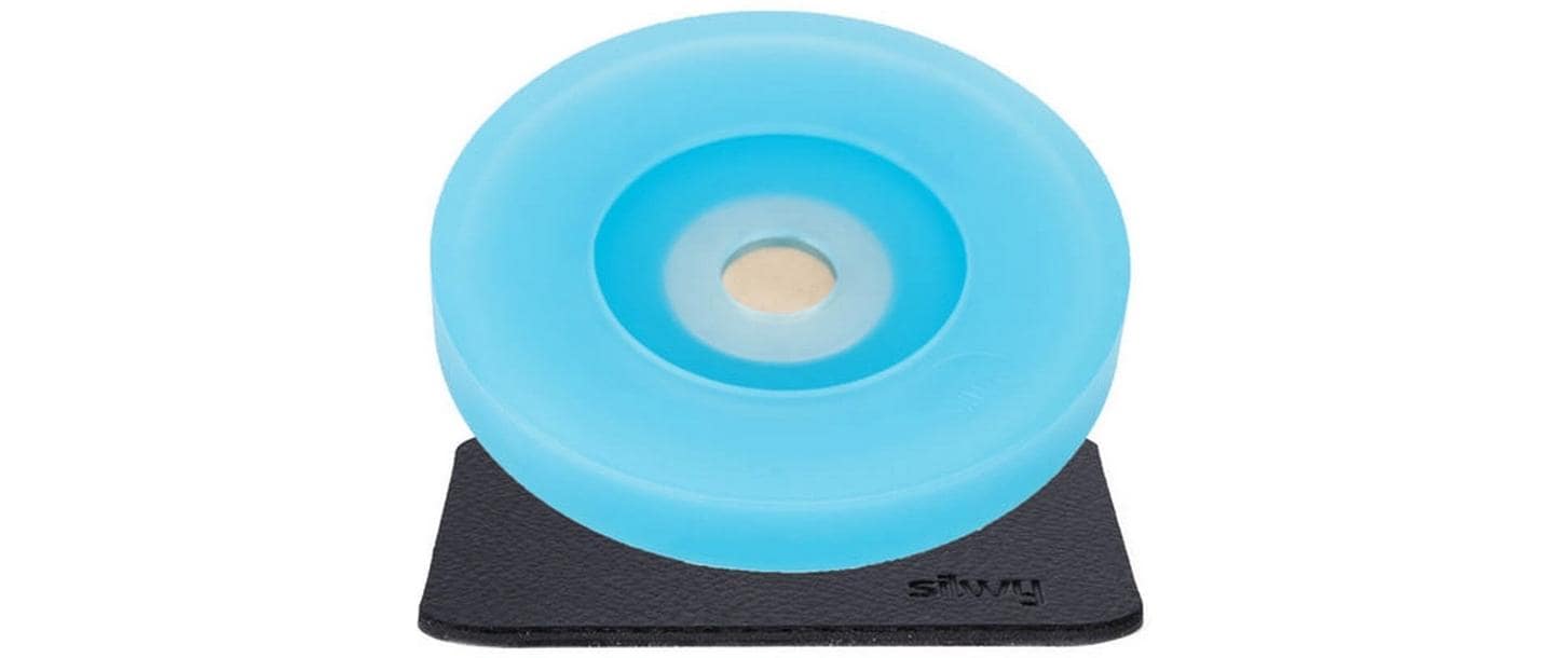 Silwy Magnet-Kondom – Hellblau – 12 × 8,6 cm – Silikon – für Stielgläser