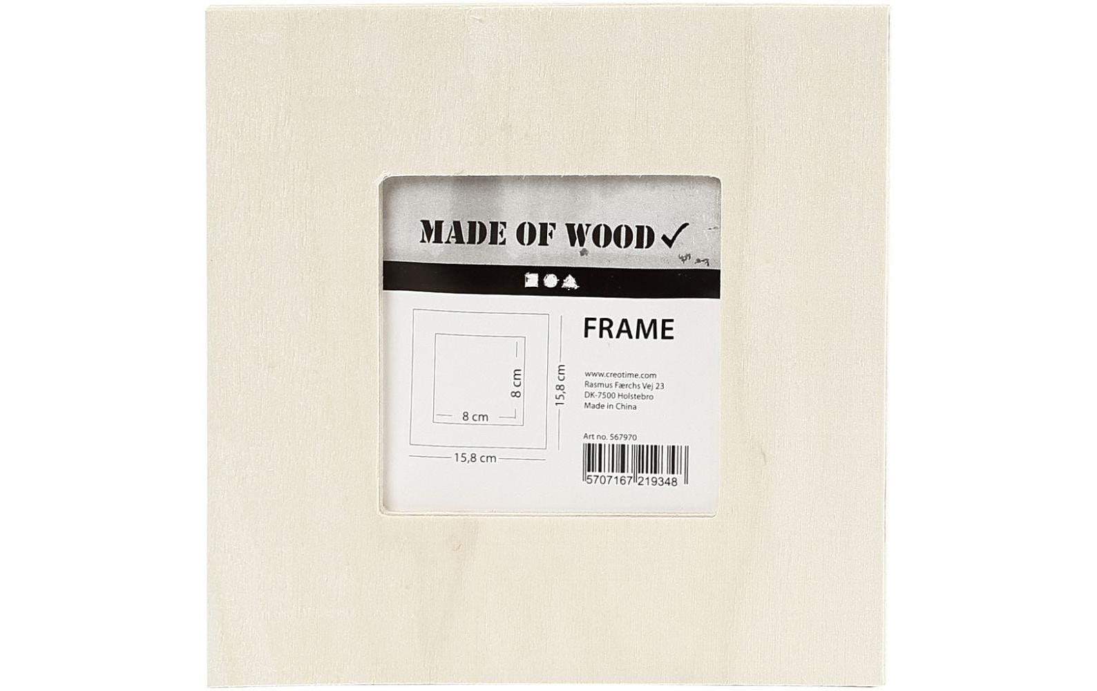 Creativ Company Bilderrahmen – für 8 × 8 cm – Holz, braun