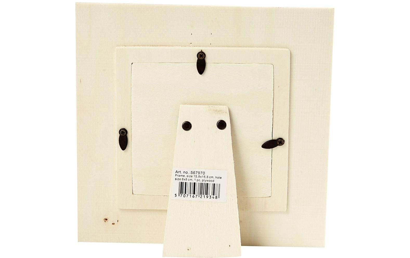 Creativ Company Bilderrahmen – für 8 × 8 cm – Holz, braun