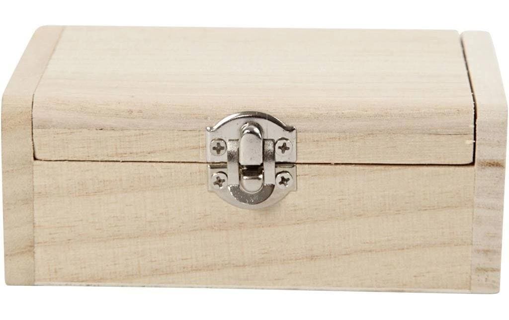 Creativ Company Truhe – Holz – Braun – 75 × 45 × 115 mm