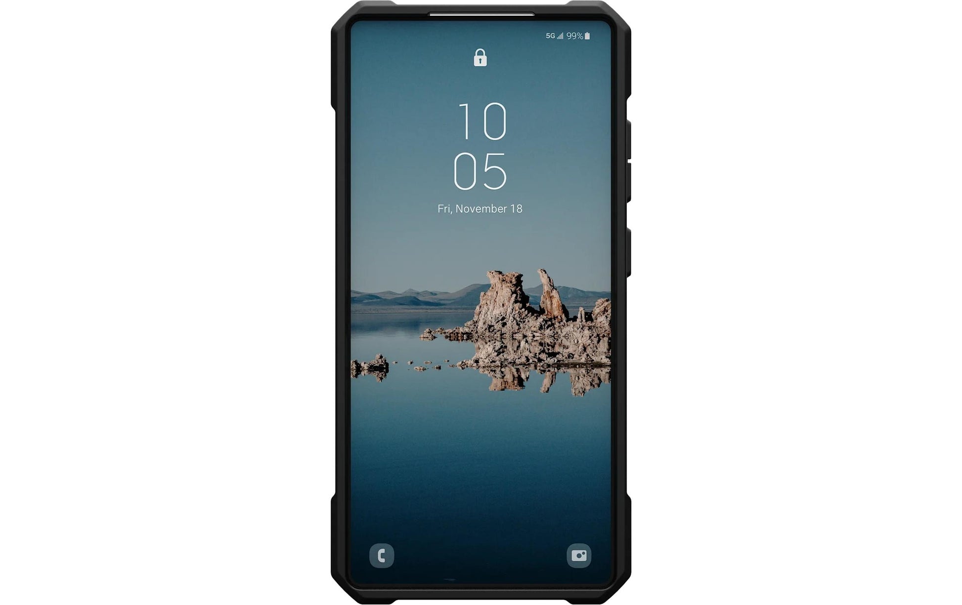 Urban Armor Gear UAG Essential Armor Backcover – für Samsung Galaxy S25 Ultra, Kunststoff, Schwarz, bis 4,6 m sturzsicher
