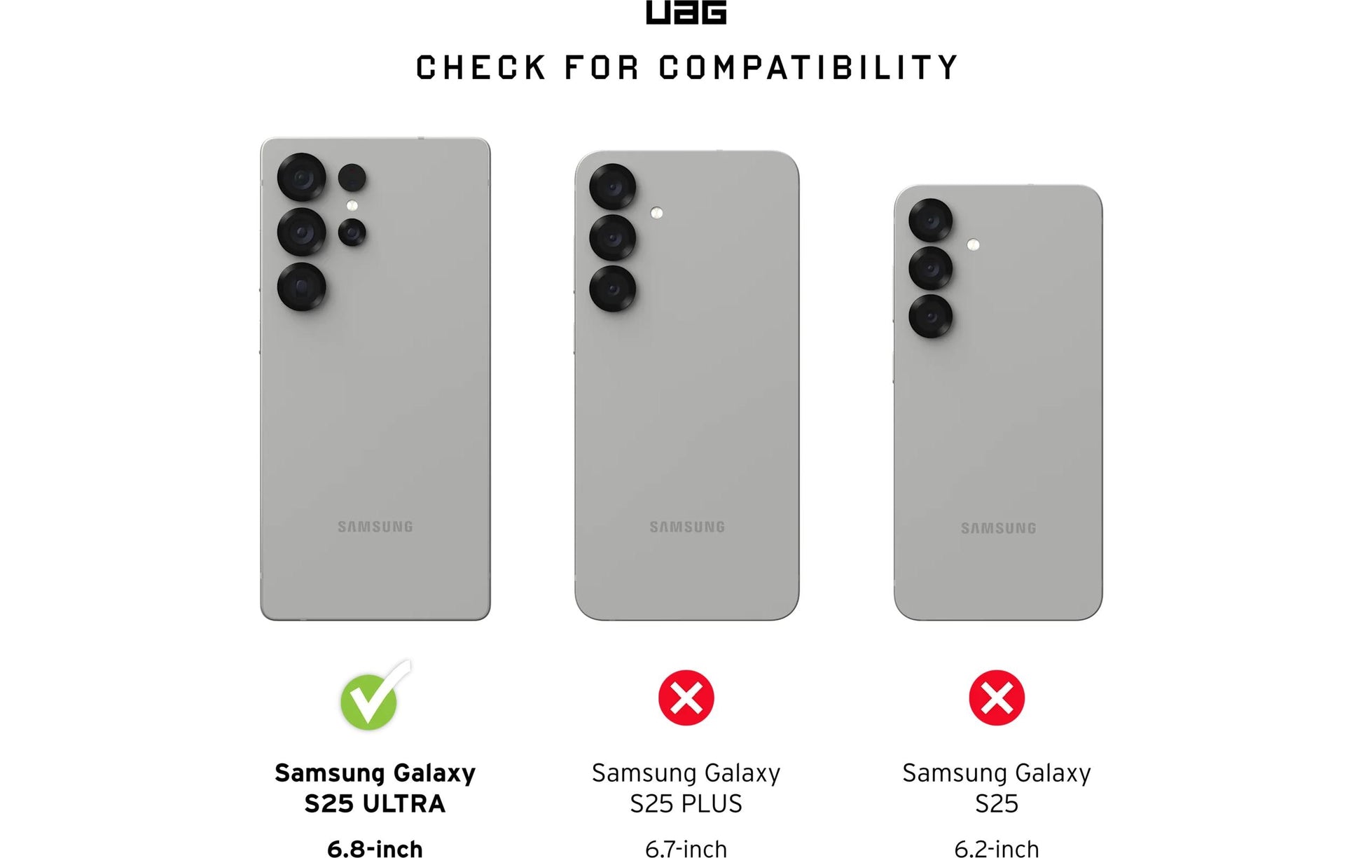 Urban Armor Gear UAG Plyo Pro – Rückcover – für Samsung Galaxy S25 Ultra, TPU, Silber/Transparent, bis 4,8 m sturzsicher