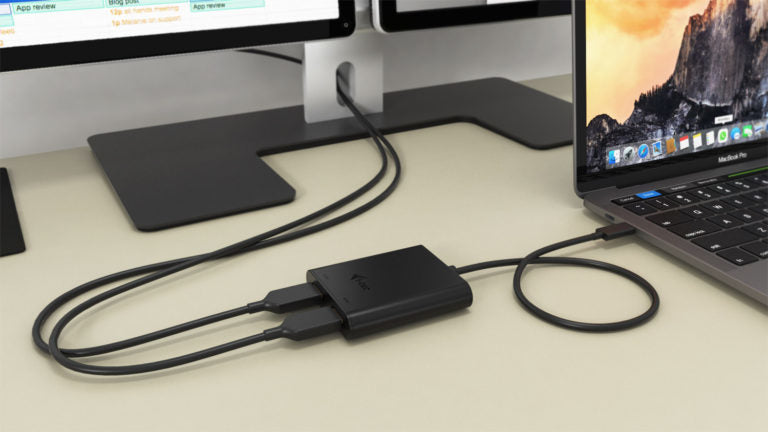 i-tec USB-C Multi-Monitor-Adapter USB-C zu 2× HDMI – 4K (3840 × 2160), USB 3.2 Gen 1 (5 Gbit/s), 0,3 m