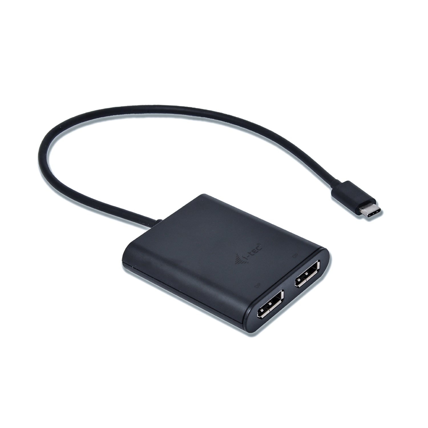 i-tec USB-C zu 2× DisplayPort Adapter – 4K (3840 × 2160), 0,3 m – für Windows/Mac/Linux
