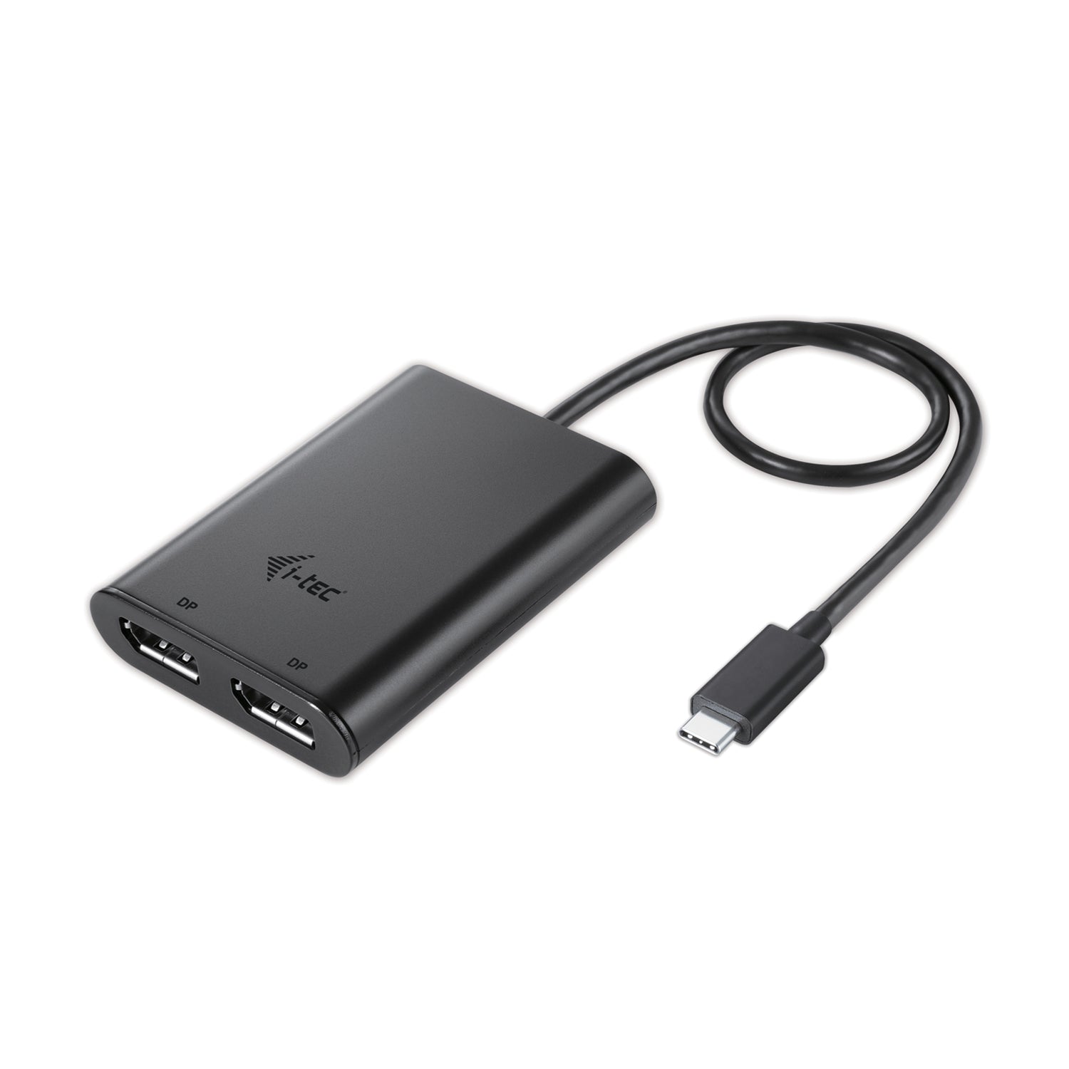 i-tec USB-C zu 2× DisplayPort Adapter – 4K (3840 × 2160), 0,3 m – für Windows/Mac/Linux