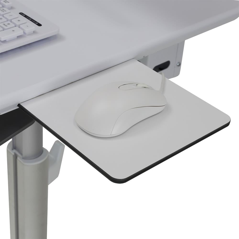 Ergotron StyleView – Monitorwagen für Monitore bis 24", höhenverstellbar 76,8–117,5 cm, 360° drehbar, weiss