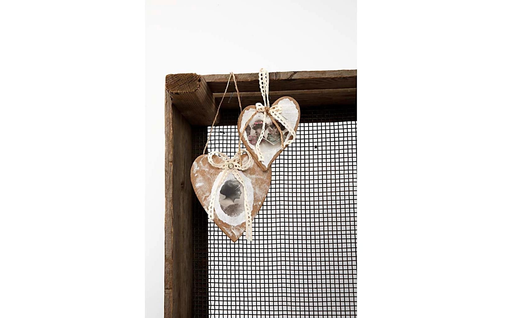 Creativ Company Bastelform – Herz – Pappe – 125 mm – Natur