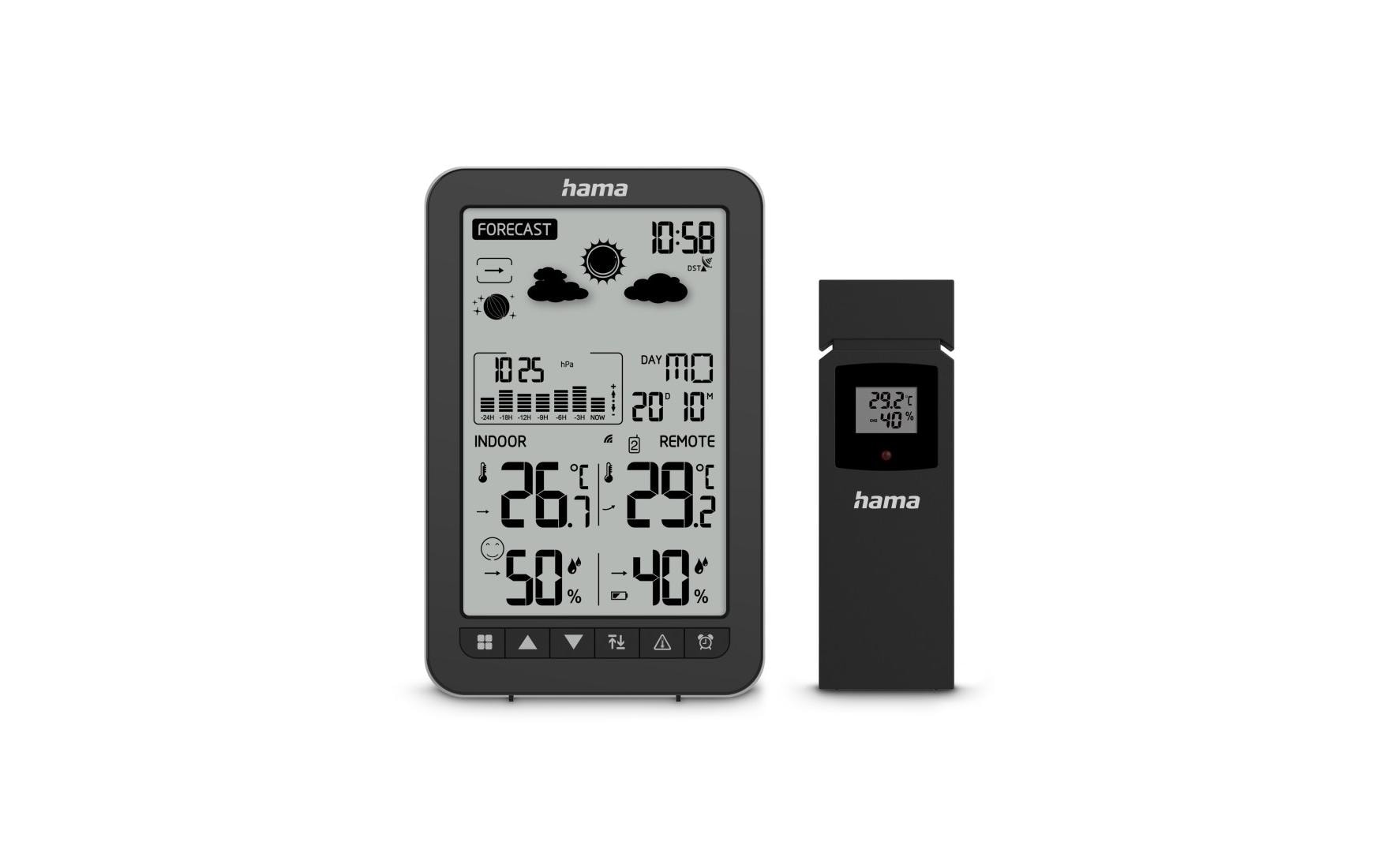 Hama Ko Samui Temperatur-/Feuchtesensor – Kabellos, −40–60 °C, 20–95 %, Innen/Aussen