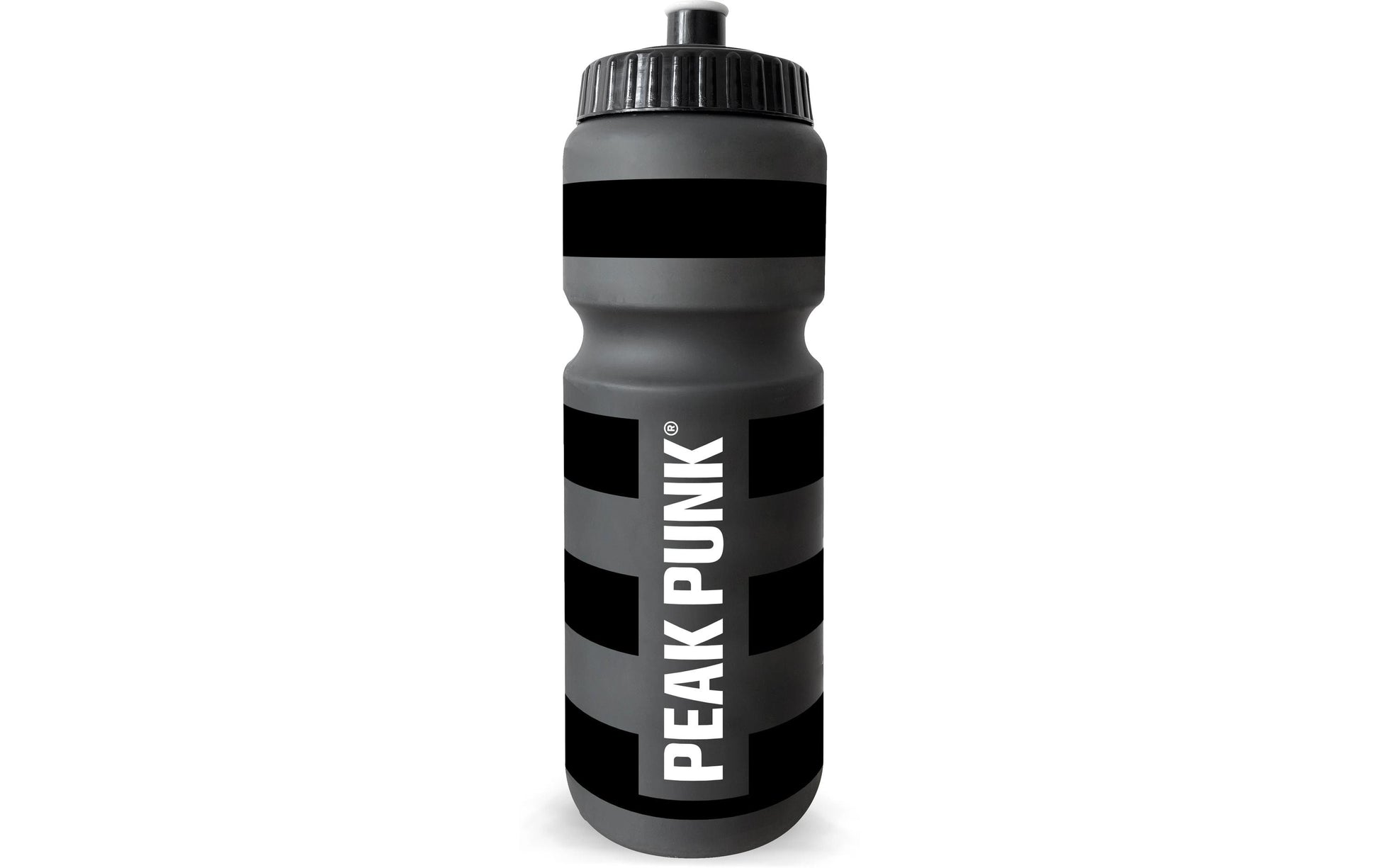 Peak punk Trinkflasche 750 ml – Zuckerrohrpulpe (Bagasse), Schraubdeckel, Schwarz