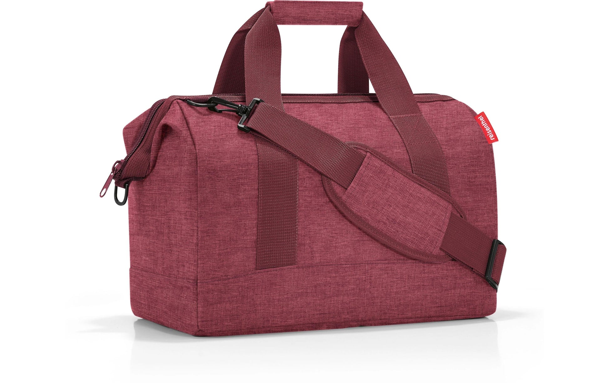 Reisenthel Umhängetasche Allrounder M – 18 l, Polyester, Bordeaux, 40 × 33,5 × 24 cm