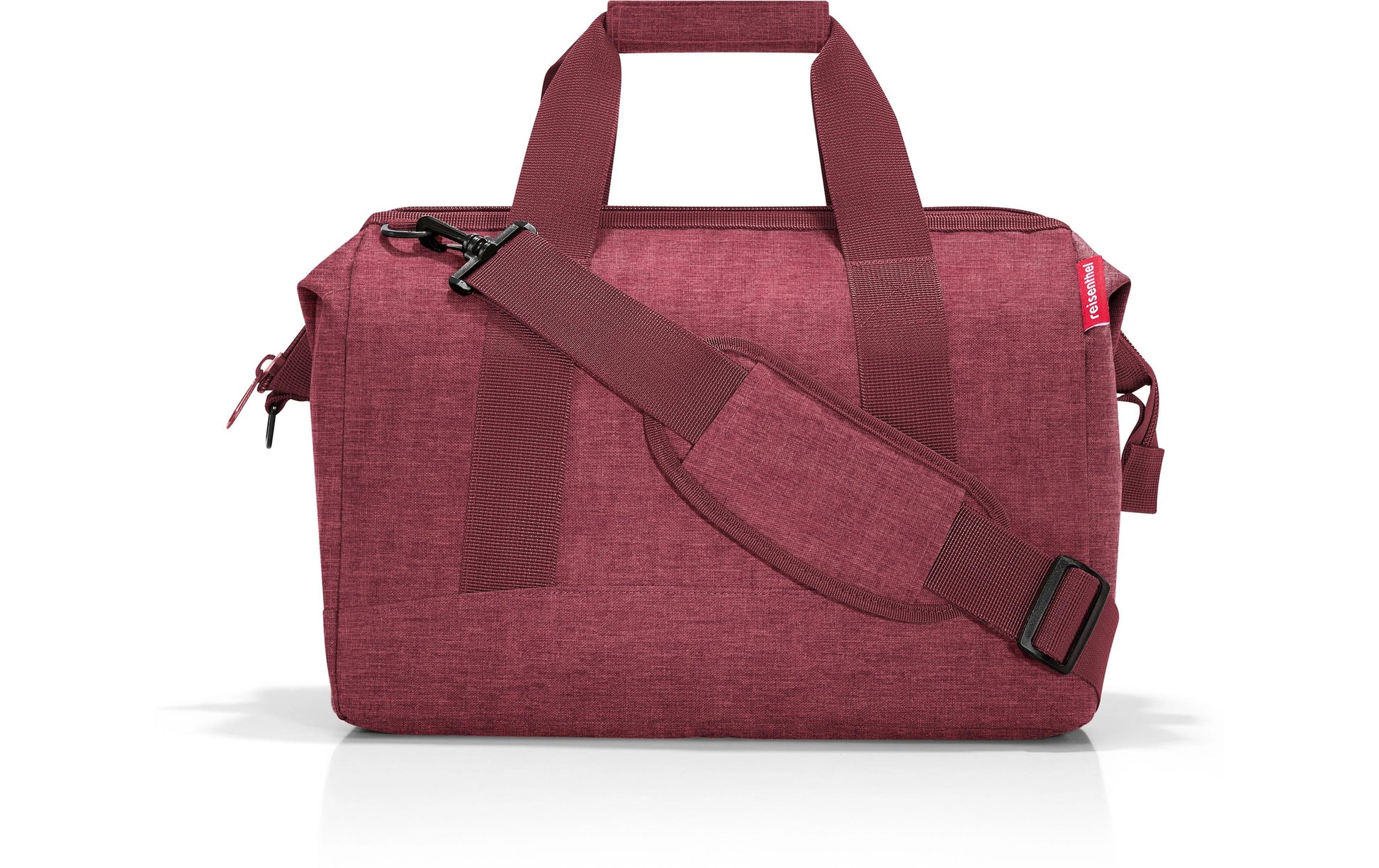 Reisenthel Umhängetasche Allrounder M – 18 l, Polyester, Bordeaux, 40 × 33,5 × 24 cm