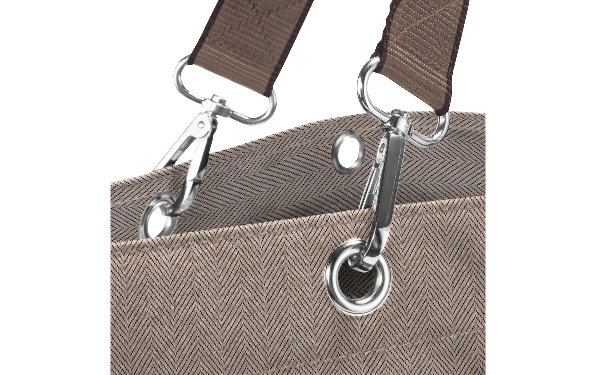 Reisenthel Stofftasche, Polyester, Motiv Herringbone Mokka, 680×455×200 mm