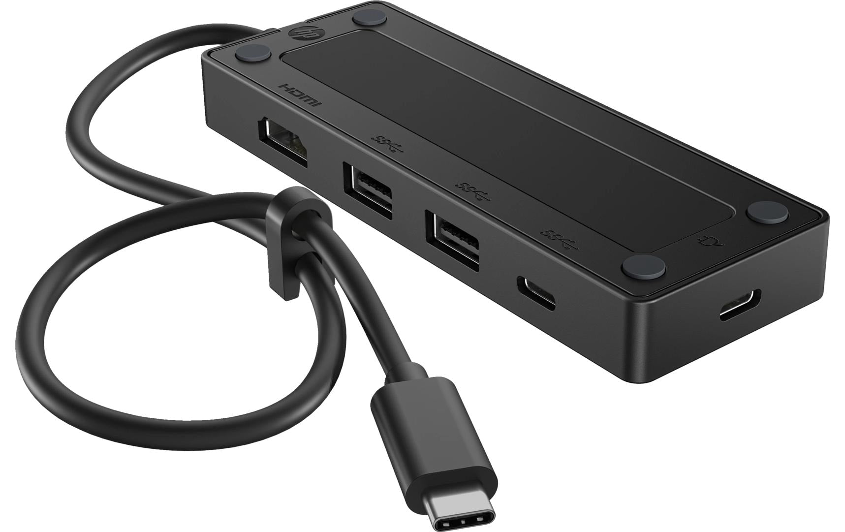 HP G3 Multiport-Adapter – USB-C, 1× HDMI, 2× USB-A, 2× USB-C, für Windows/Mac/ChromeOS