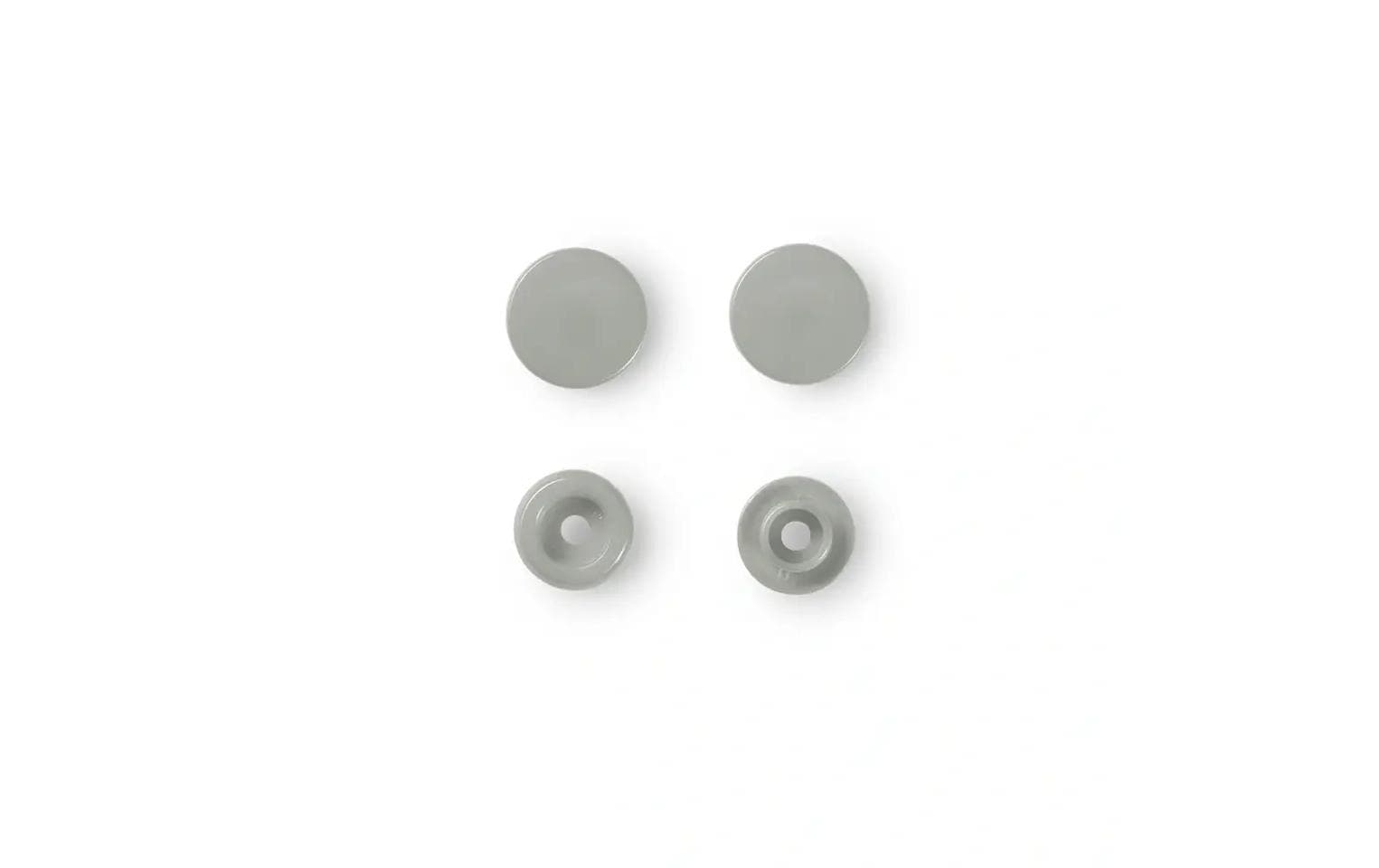 Prym Knöpfe Ø 12,4 mm – Polyoxymethylen (POM), grau, 30 Stück