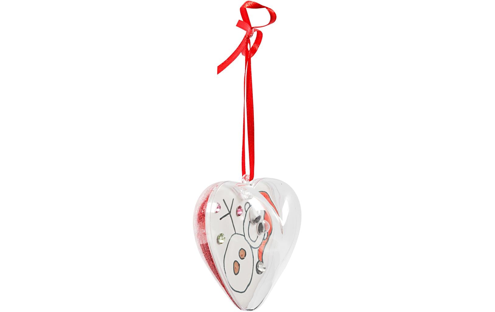 Creativ Company Aufhänger – 6,5 cm – Kunststoff, transparent – 10-teilig