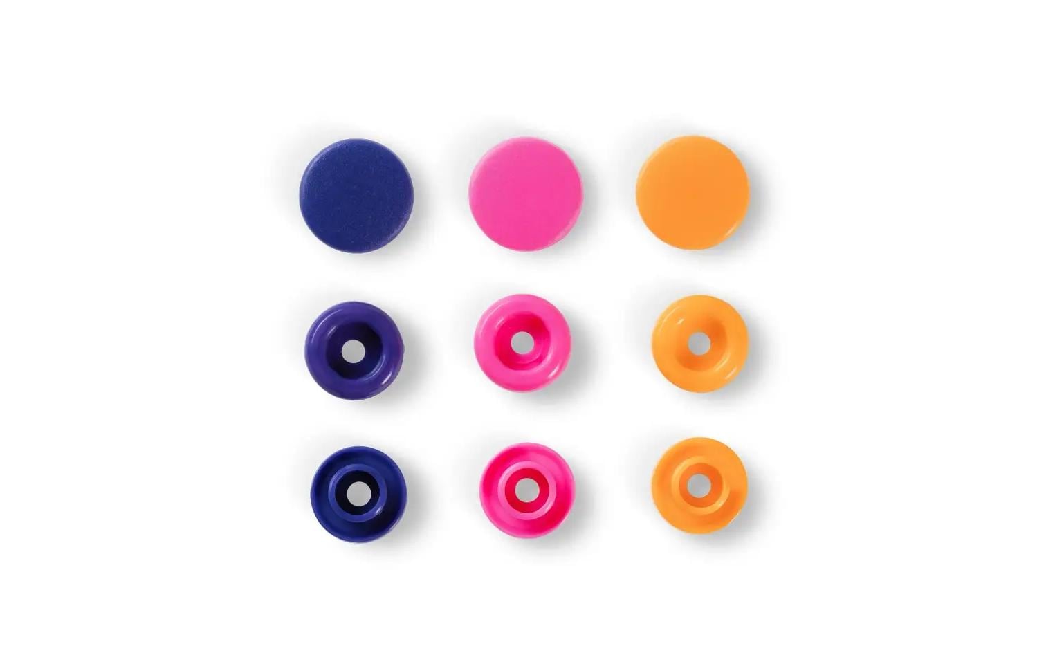 Prym Knöpfe Ø 12,4 mm – Kunststoff, mehrfarbig, 30 Stück