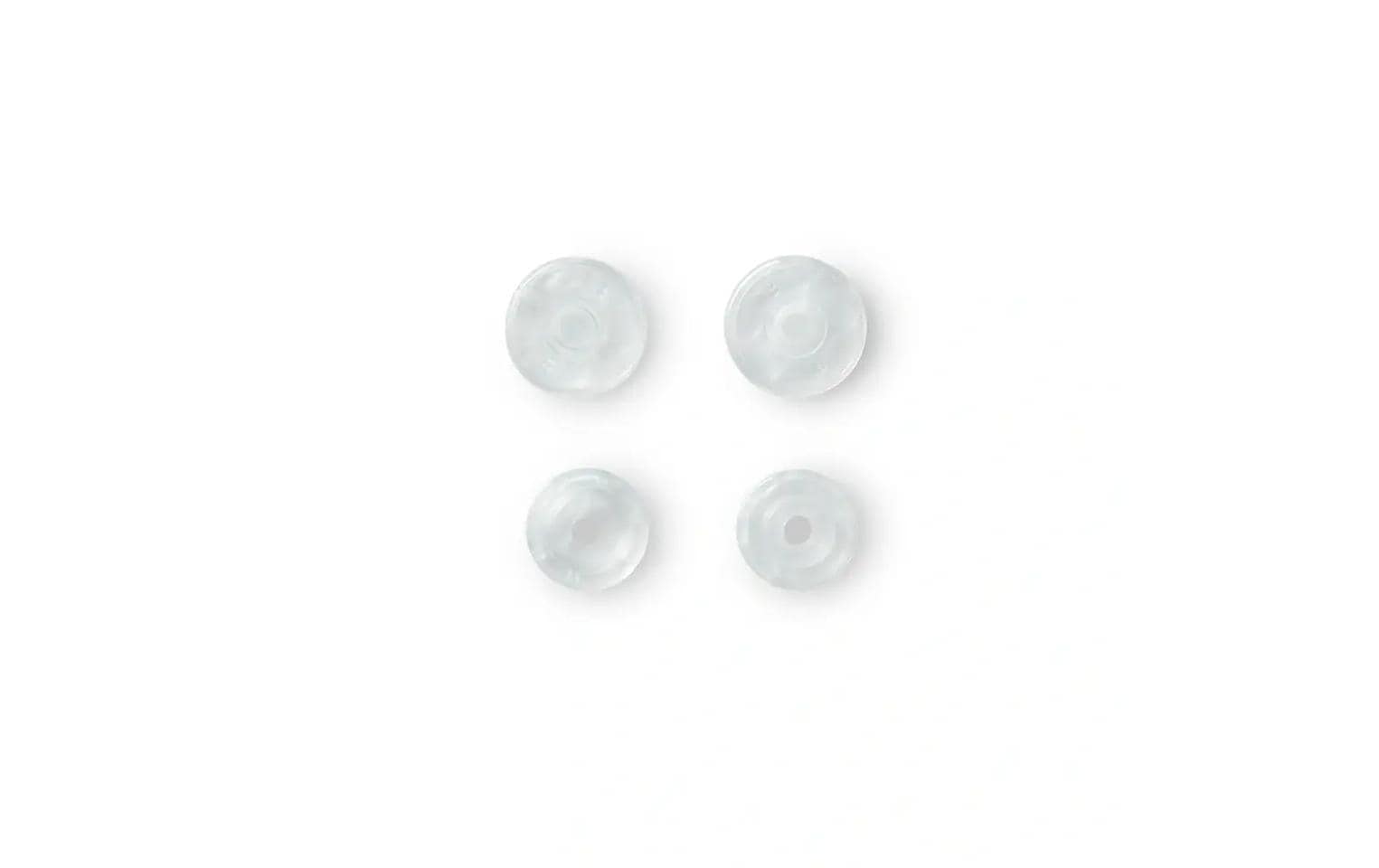 Prym Knöpfe Ø 12,4 mm – Polyoxymethylen (POM), transparent, 30 Stück