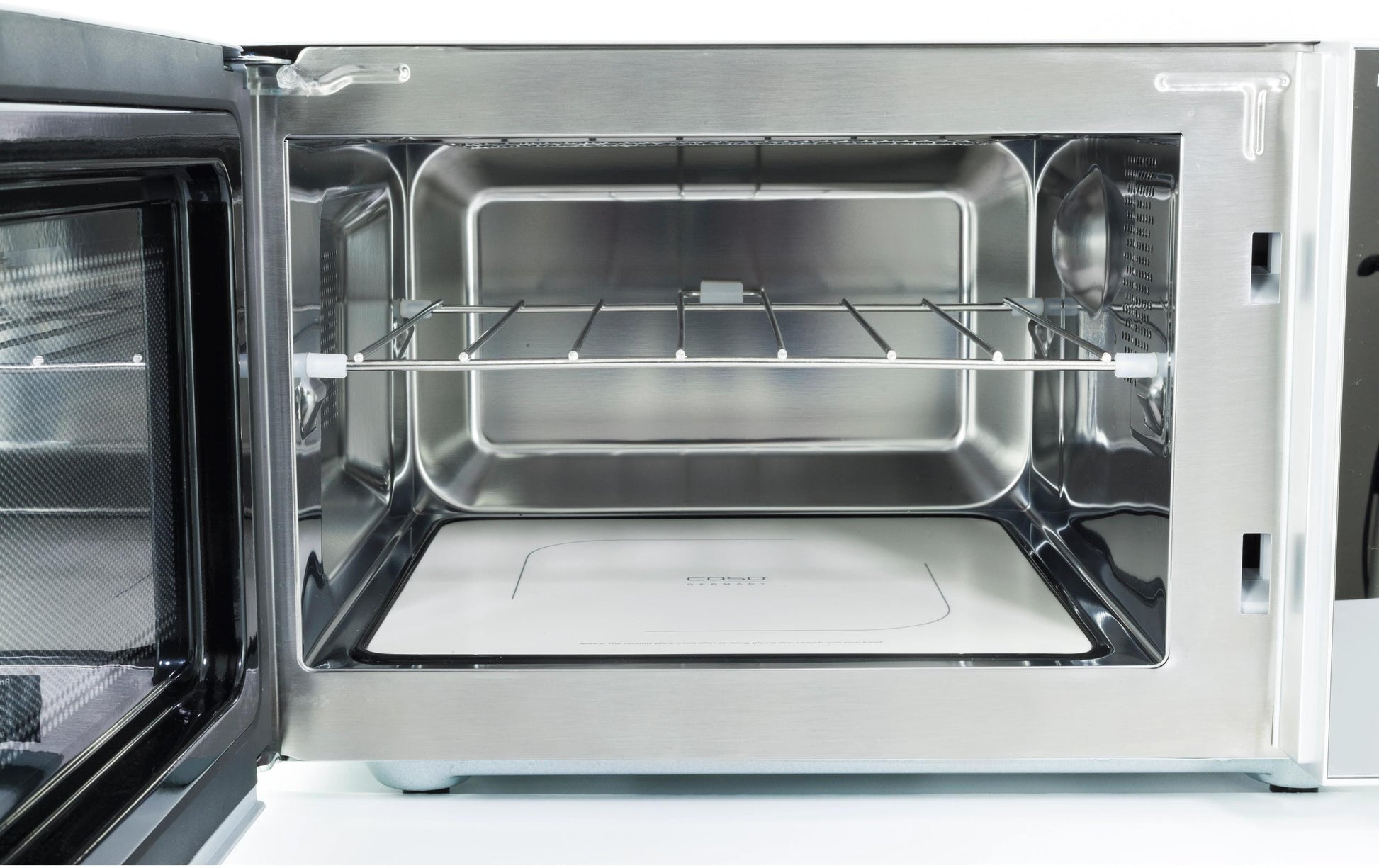 Caso Kombi-Mikrowelle MCG 25 Ceramic Chef – 25 l, Grill & Heissluft, 900 W – Schwarz