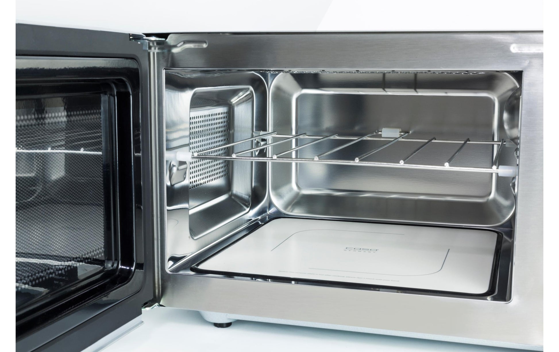 Caso Kombi-Mikrowelle MCG 25 Ceramic Chef – 25 l, Grill & Heissluft, 900 W – Schwarz