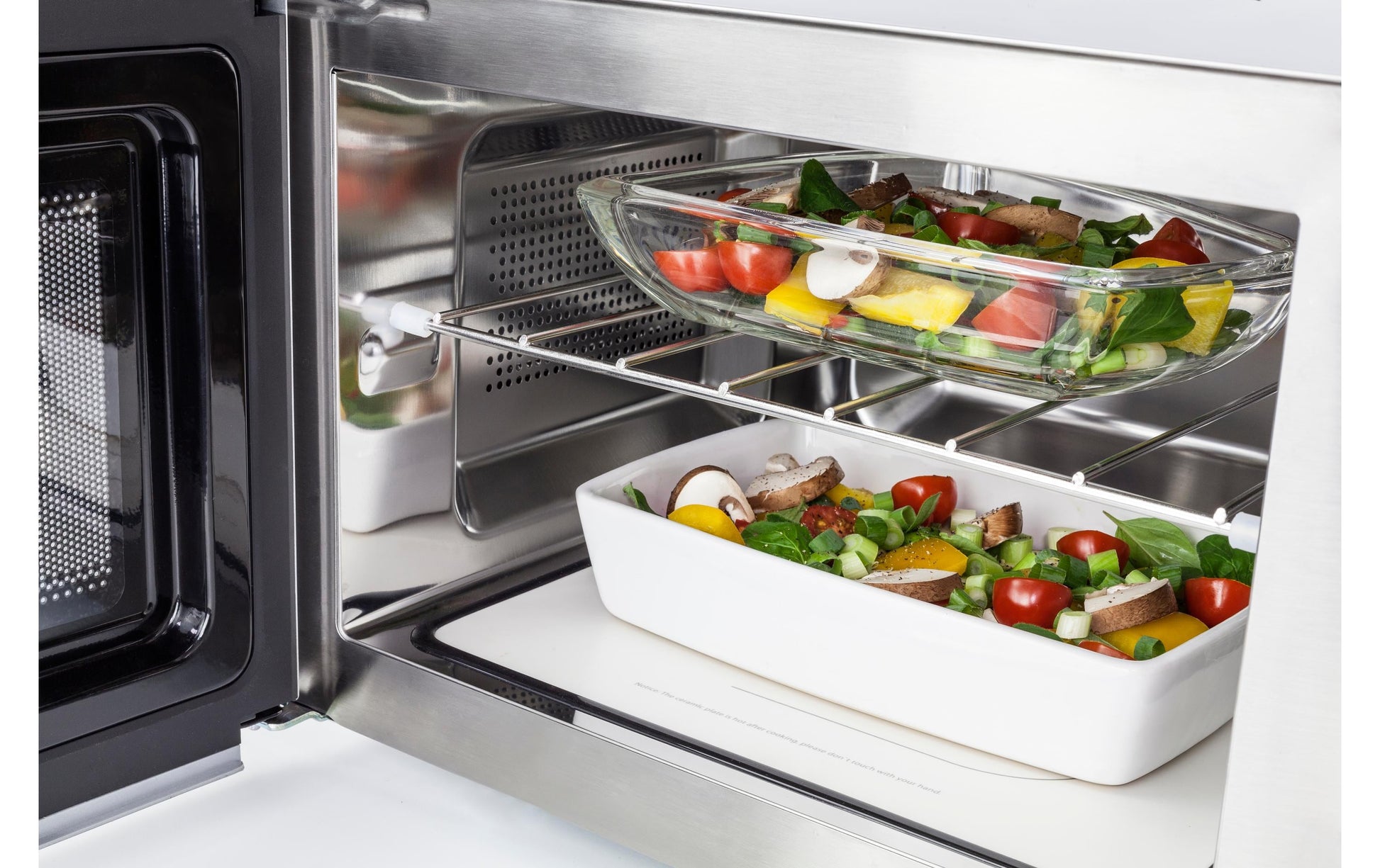 Caso Kombi-Mikrowelle MCG 25 Ceramic Chef – 25 l, Grill & Heissluft, 900 W – Schwarz